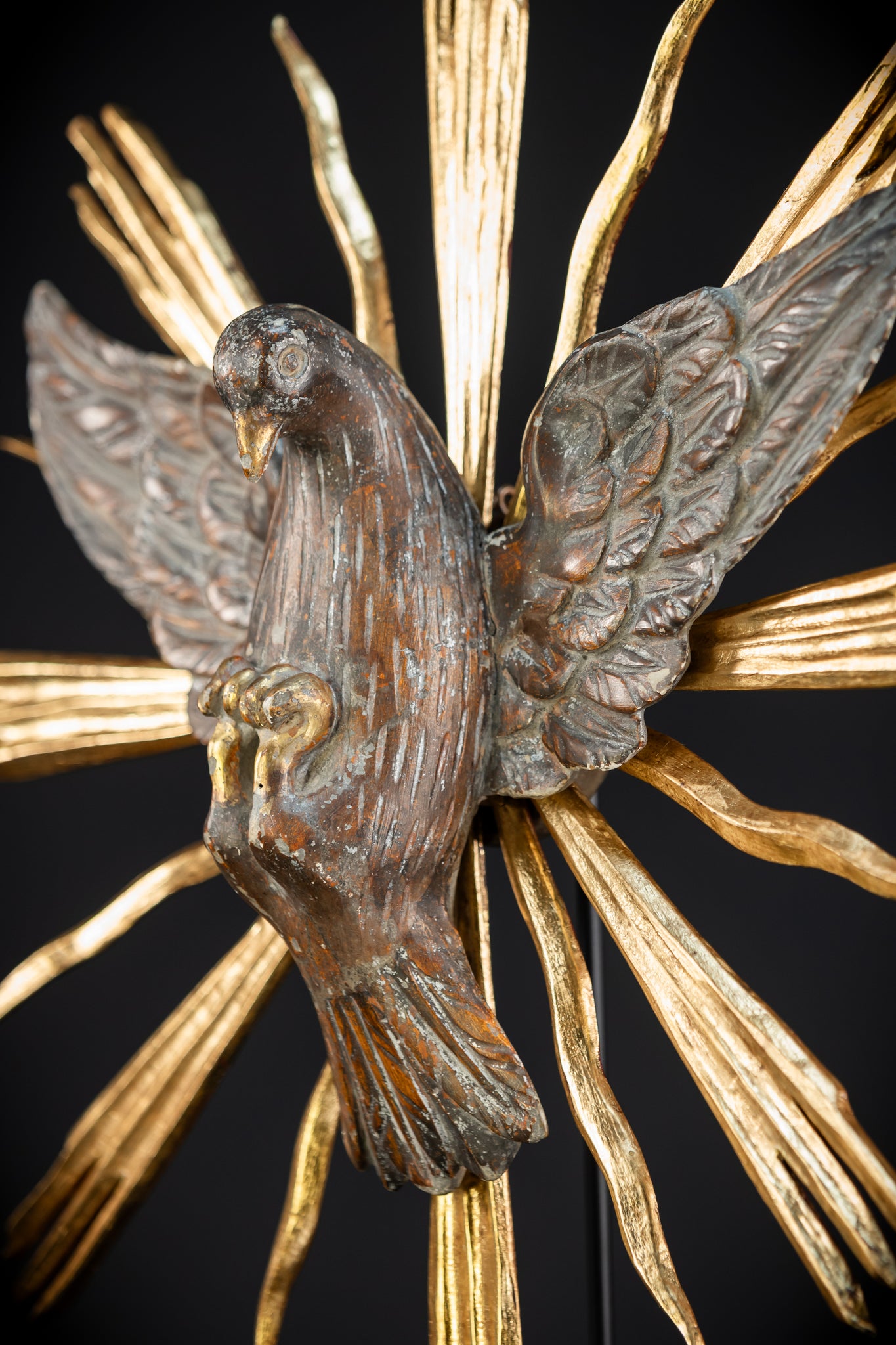 God The Holy Spirit Statue | 1700s Antique 17.5" / 44.5 cm