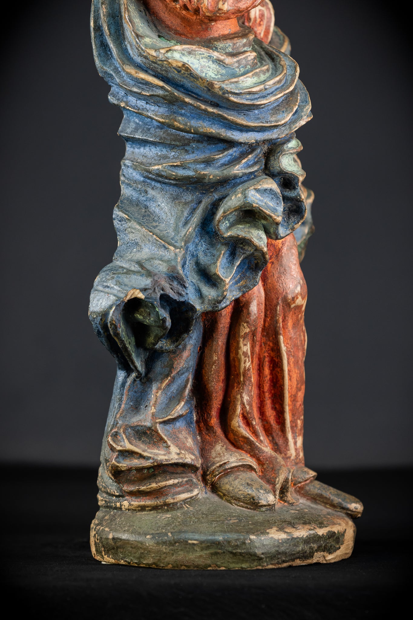 Mater Dolorosa Terracotta Statue | 1700s Baroque | 23.6"