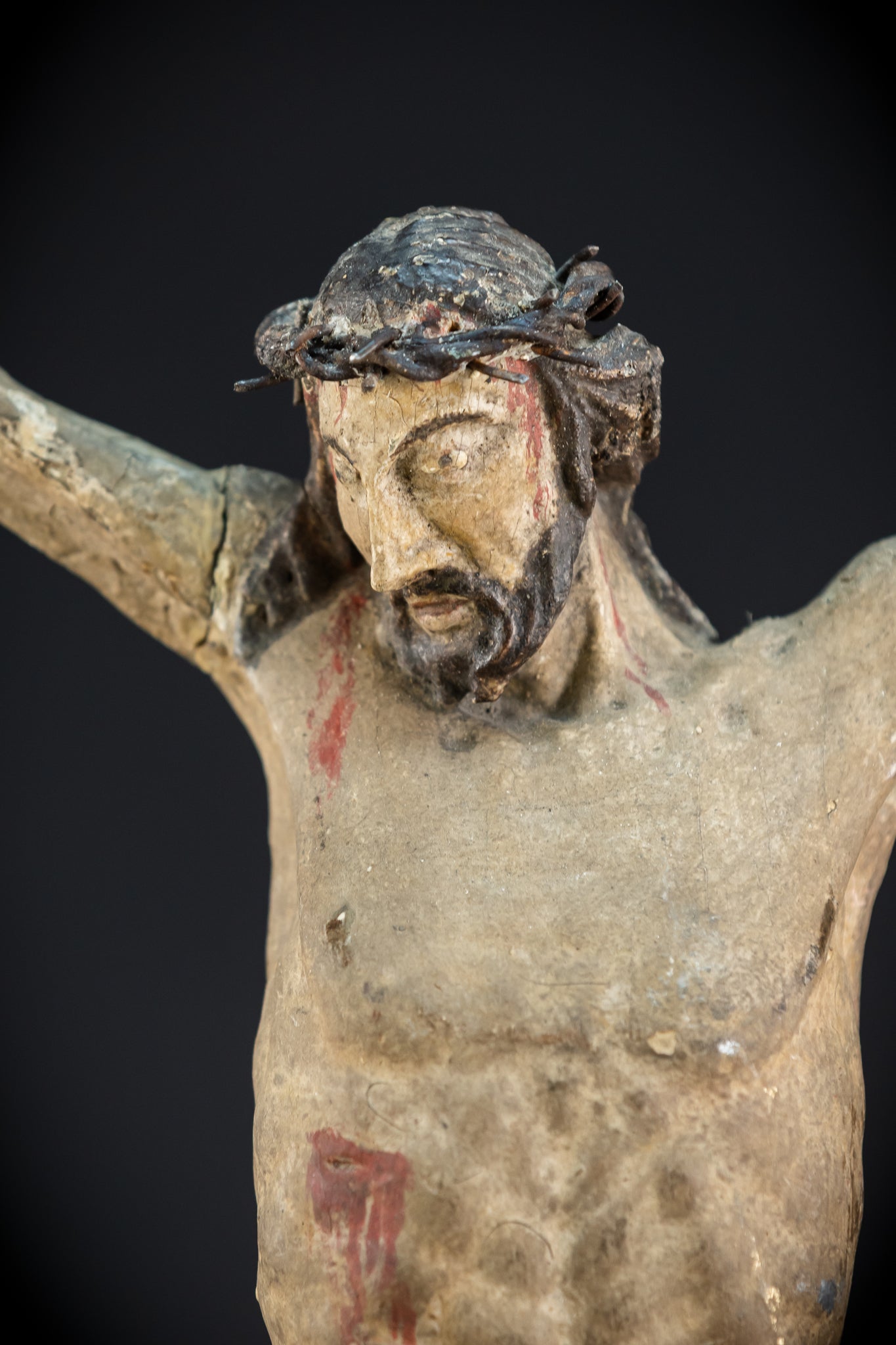 RARE Corpus Christi Naked Sculpture 18th C | 20.1”