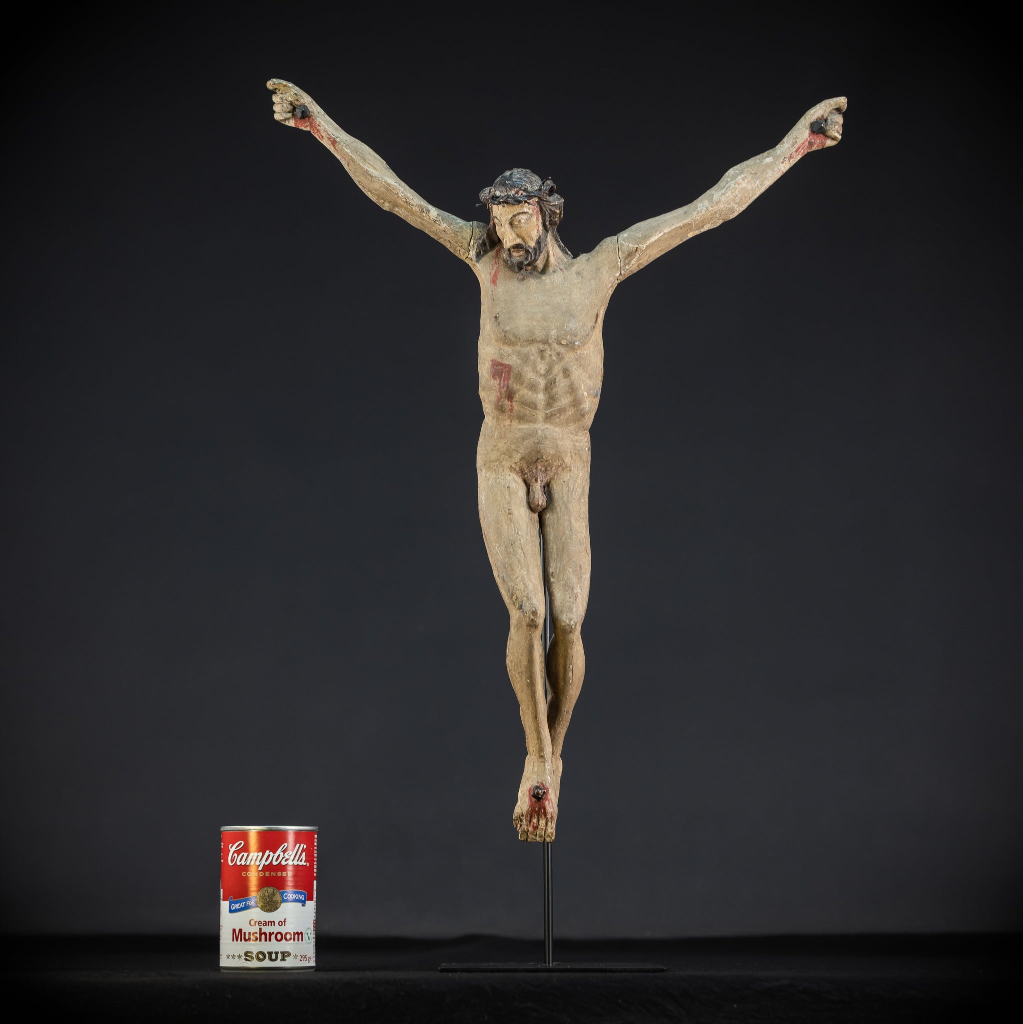 RARE Corpus Christi Naked Sculpture 18th C | 20.1”