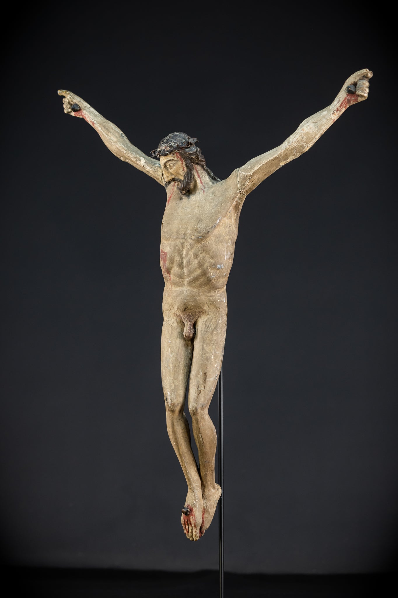 RARE Corpus Christi Naked Sculpture 18th C | 20.1”