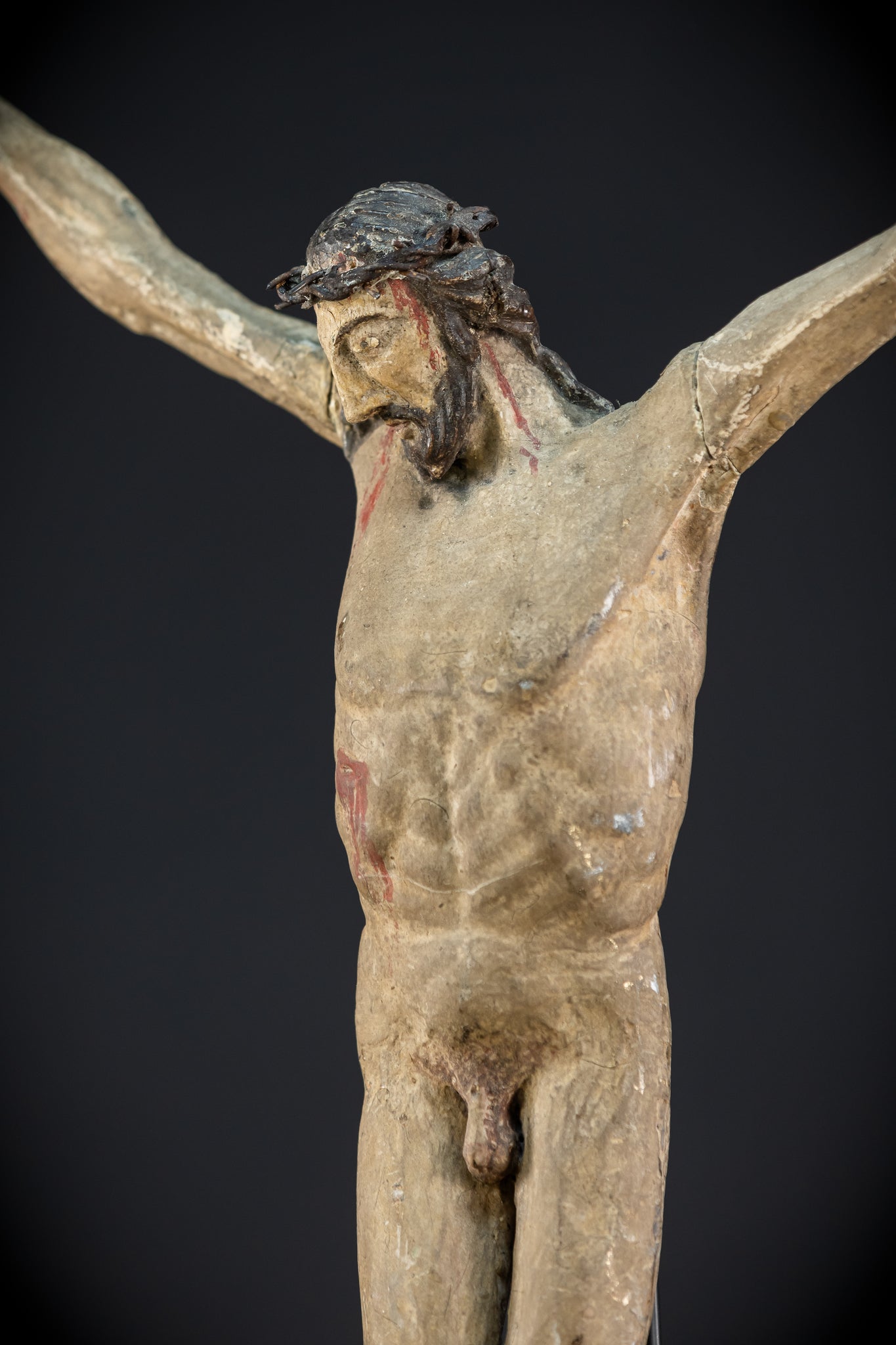 RARE Corpus Christi Naked Sculpture 18th C | 20.1”