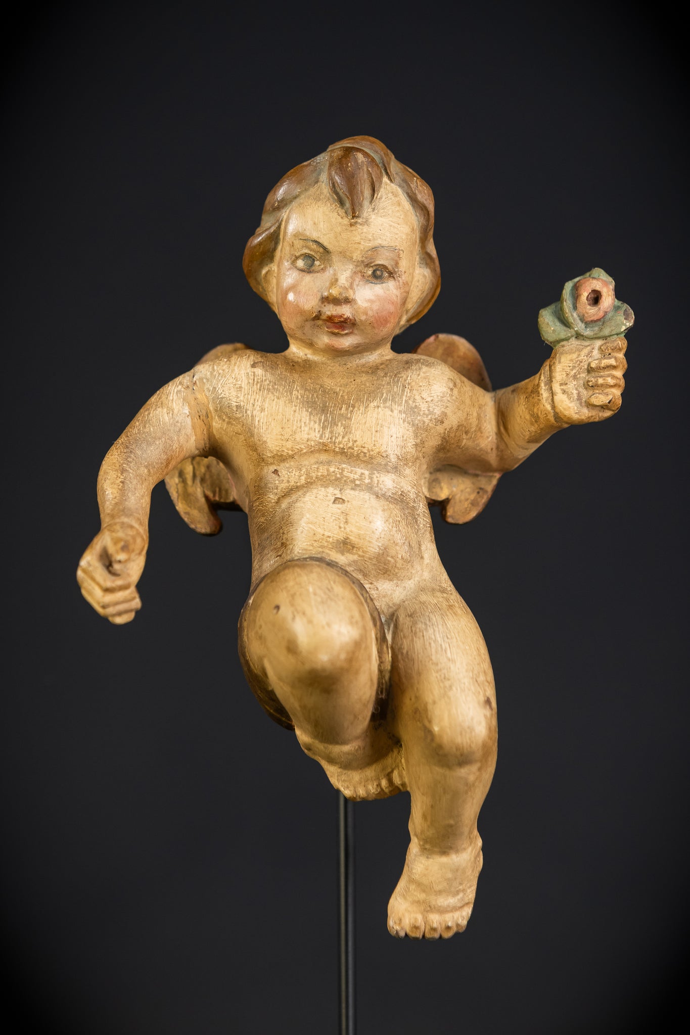 Angel Statues Pair | 1800s | 7.5"/ 19 cm
