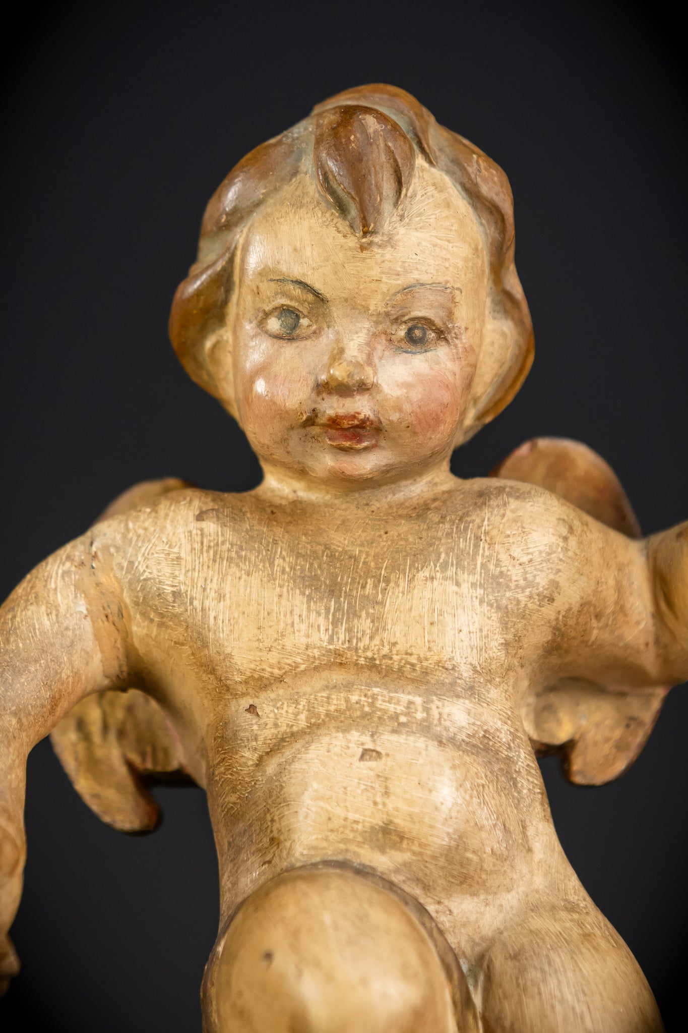 Angel Statues Pair | 1800s | 7.5"/ 19 cm