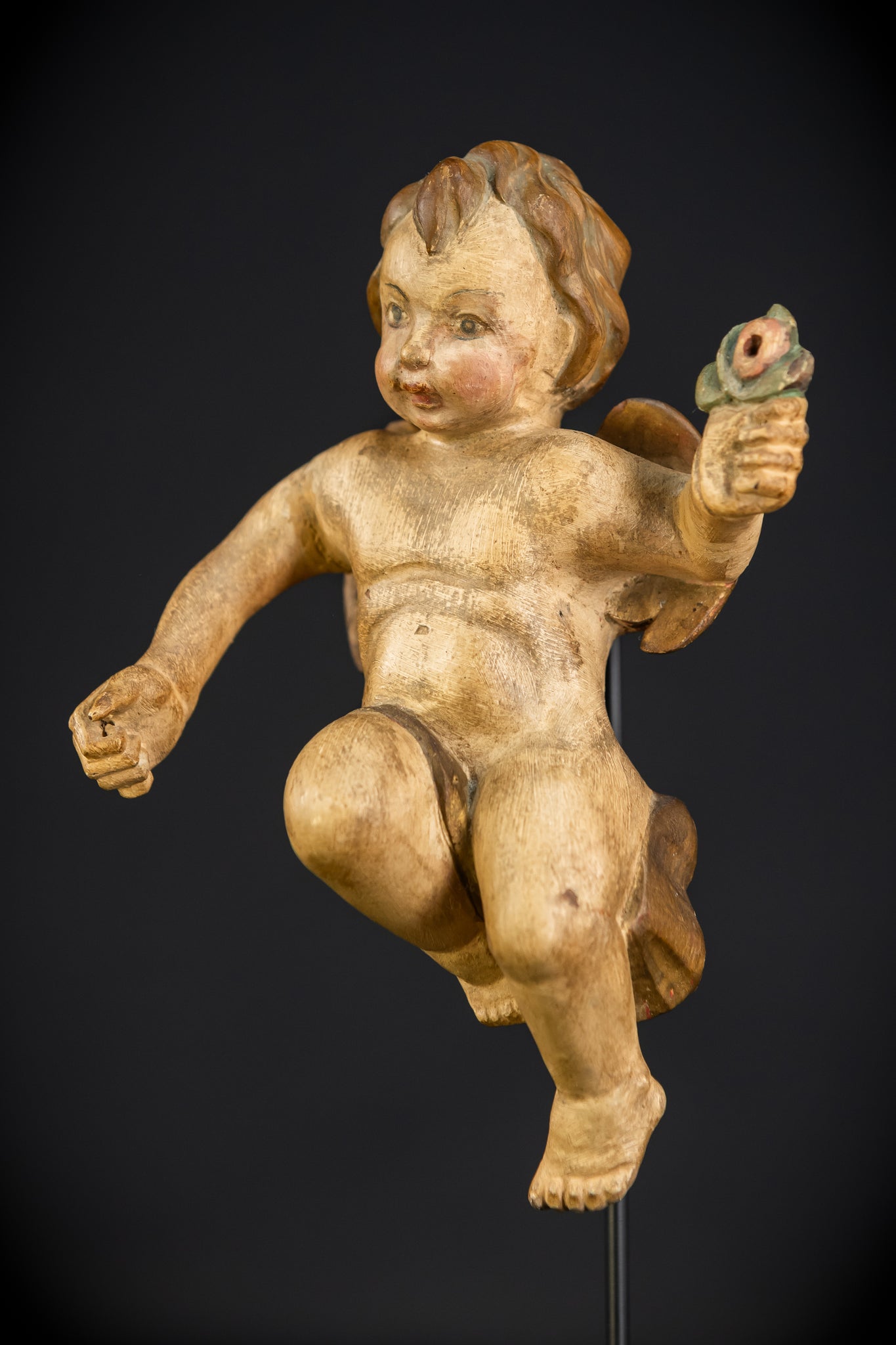 Angel Statues Pair | 1800s | 7.5"/ 19 cm