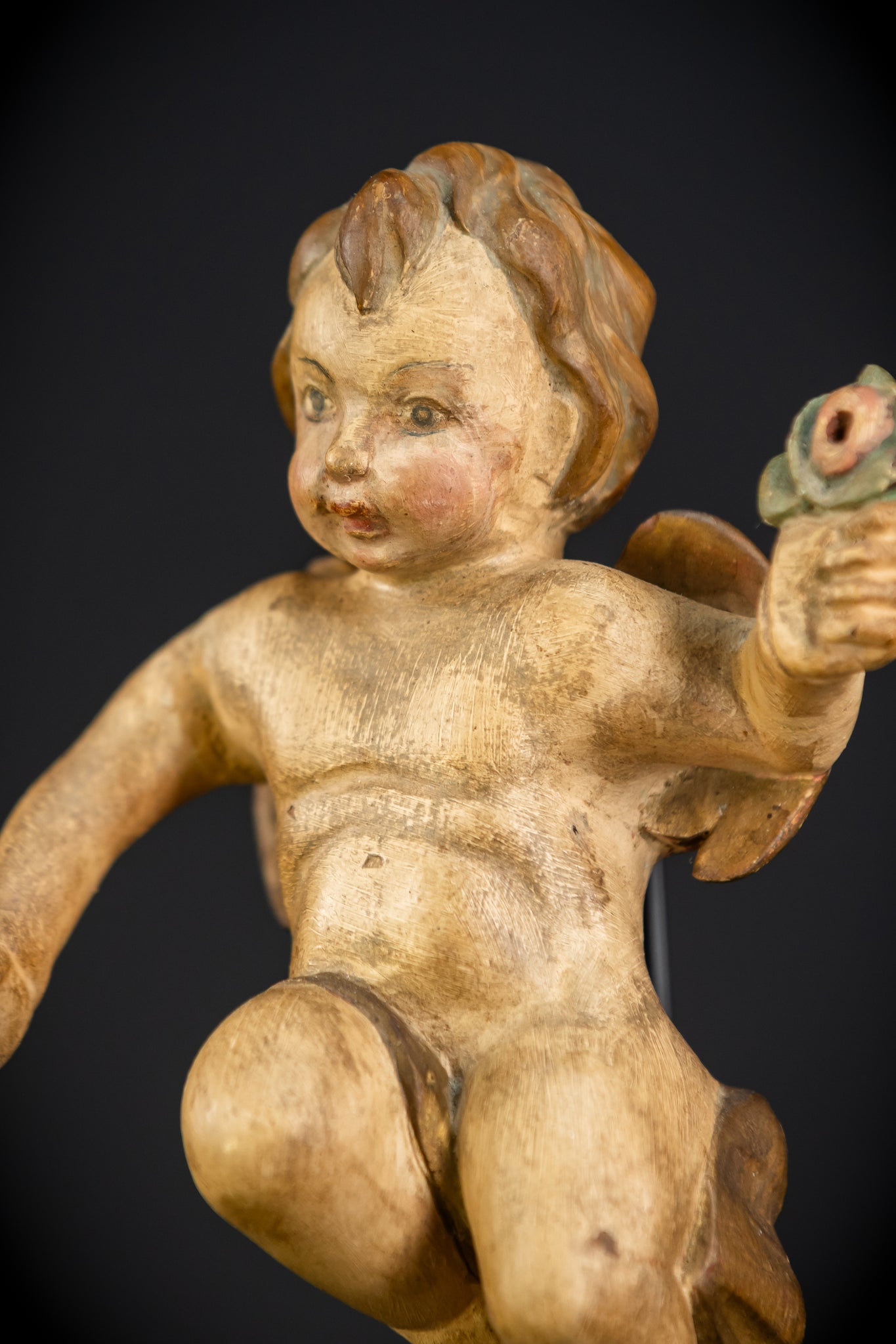 Angel Statues Pair | 1800s | 7.5"/ 19 cm
