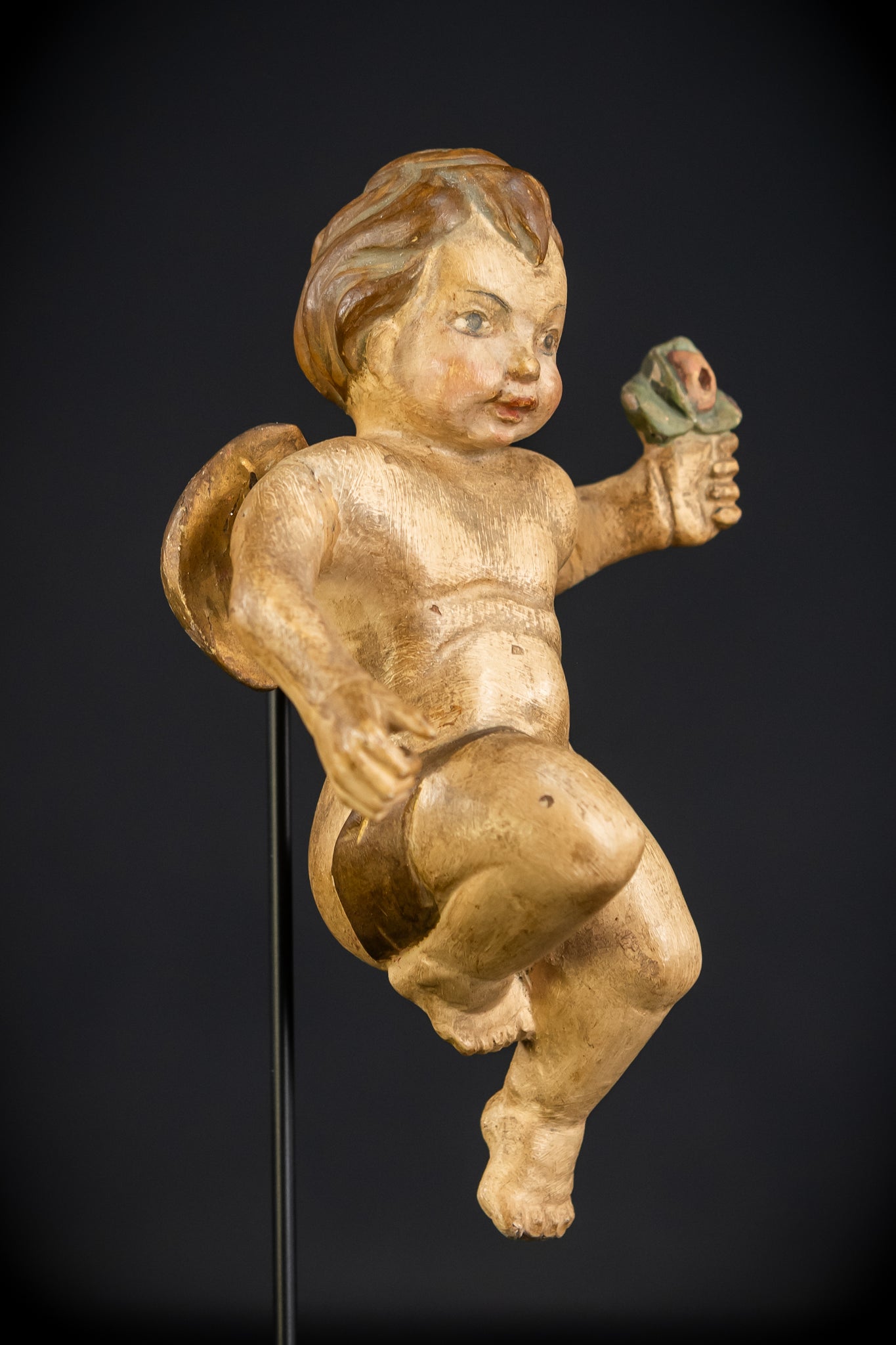 Angel Statues Pair | 1800s | 7.5"/ 19 cm