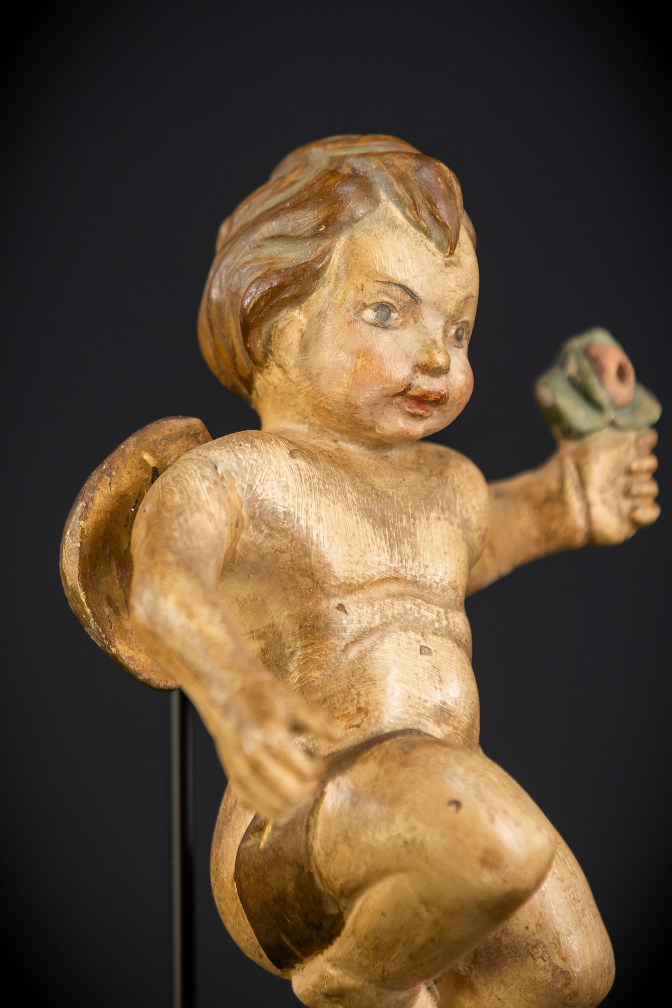 Angel Statues Pair | 1800s | 7.5"/ 19 cm