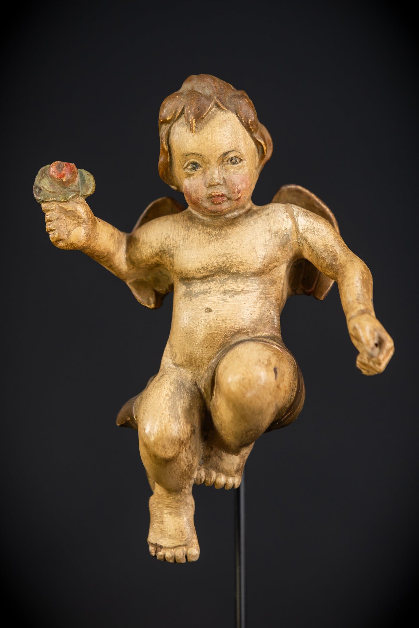 Angel Statues Pair | 1800s | 7.5"/ 19 cm