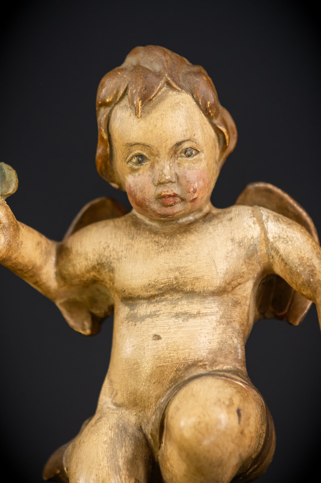 Angel Statues Pair | 1800s | 7.5"/ 19 cm