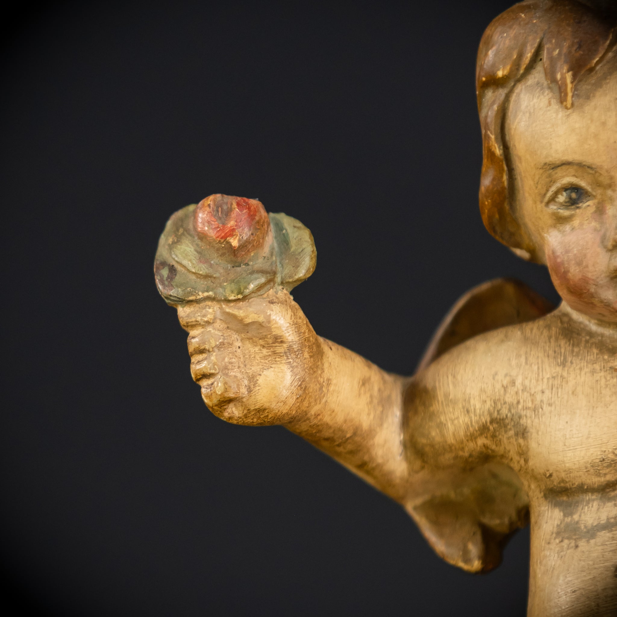 Angel Statues Pair | 1800s | 7.5"/ 19 cm