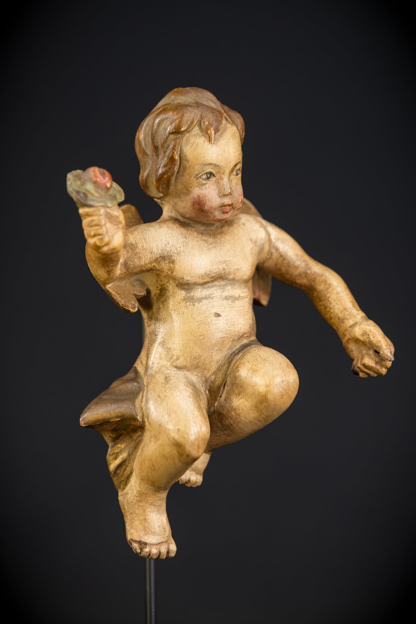 Angel Statues Pair | 1800s | 7.5"/ 19 cm