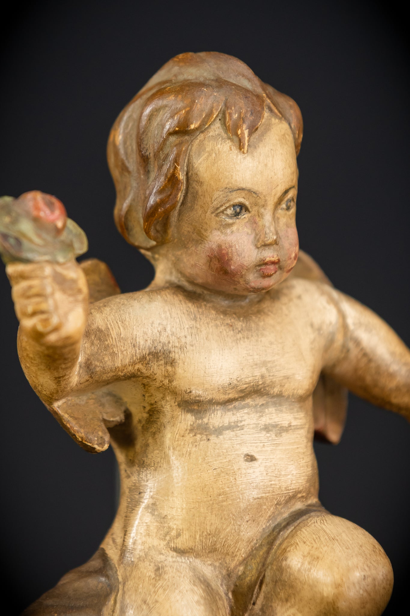 Angel Statues Pair | 1800s | 7.5"/ 19 cm
