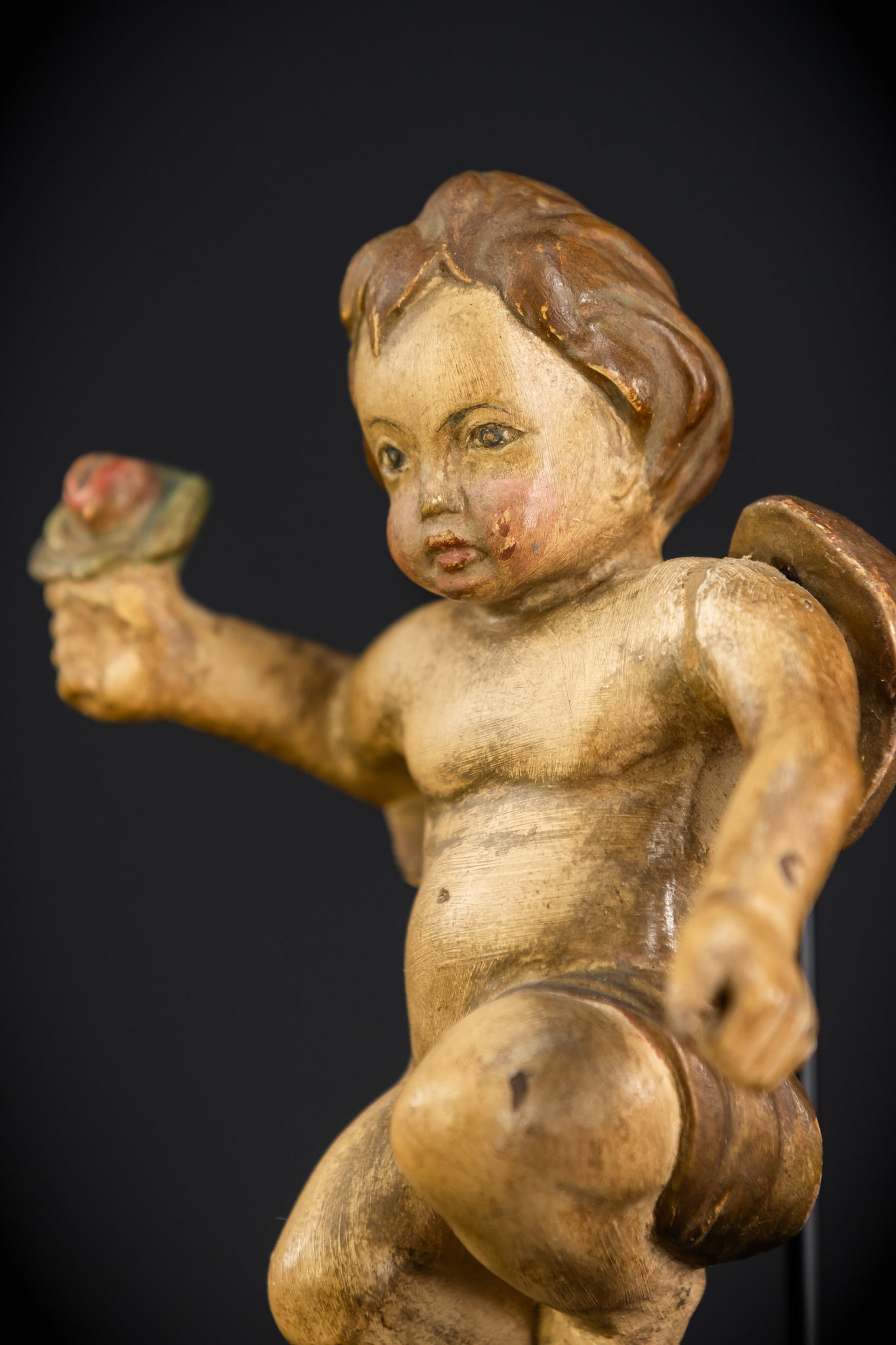 Angel Statues Pair | 1800s | 7.5"/ 19 cm