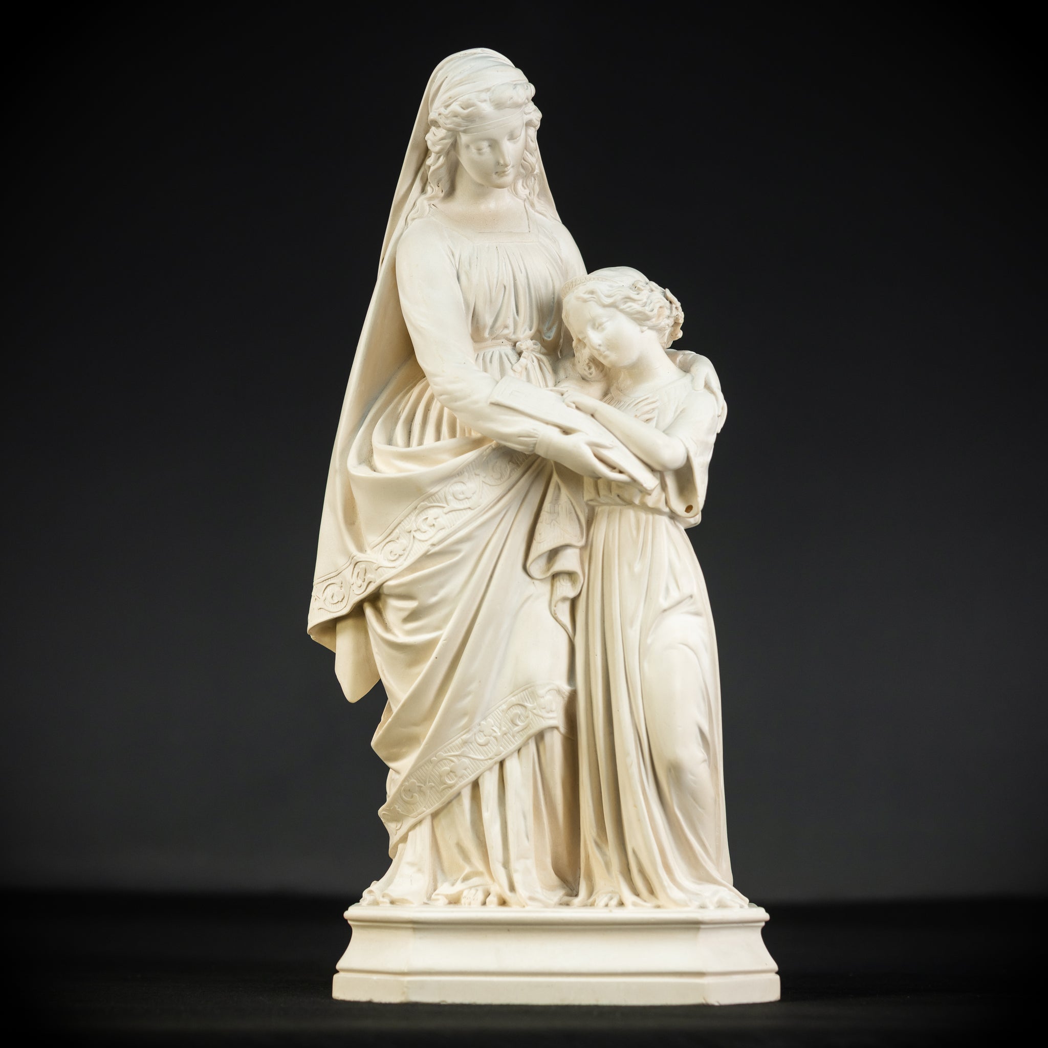 St Anne Teaching the Virgin Mary Meerschaum | 1800s Antique | 15.9"