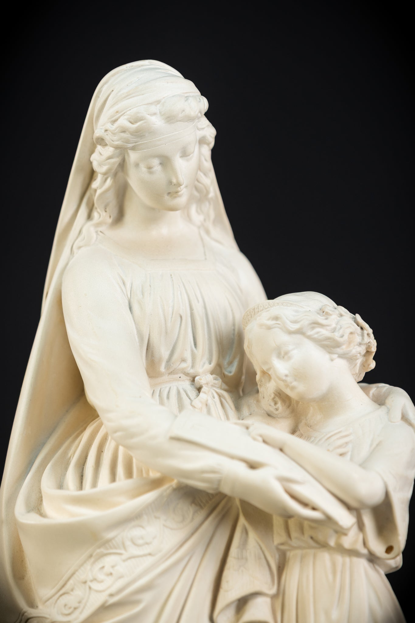 St Anne Teaching the Virgin Mary Meerschaum | 1800s Antique | 15.9"