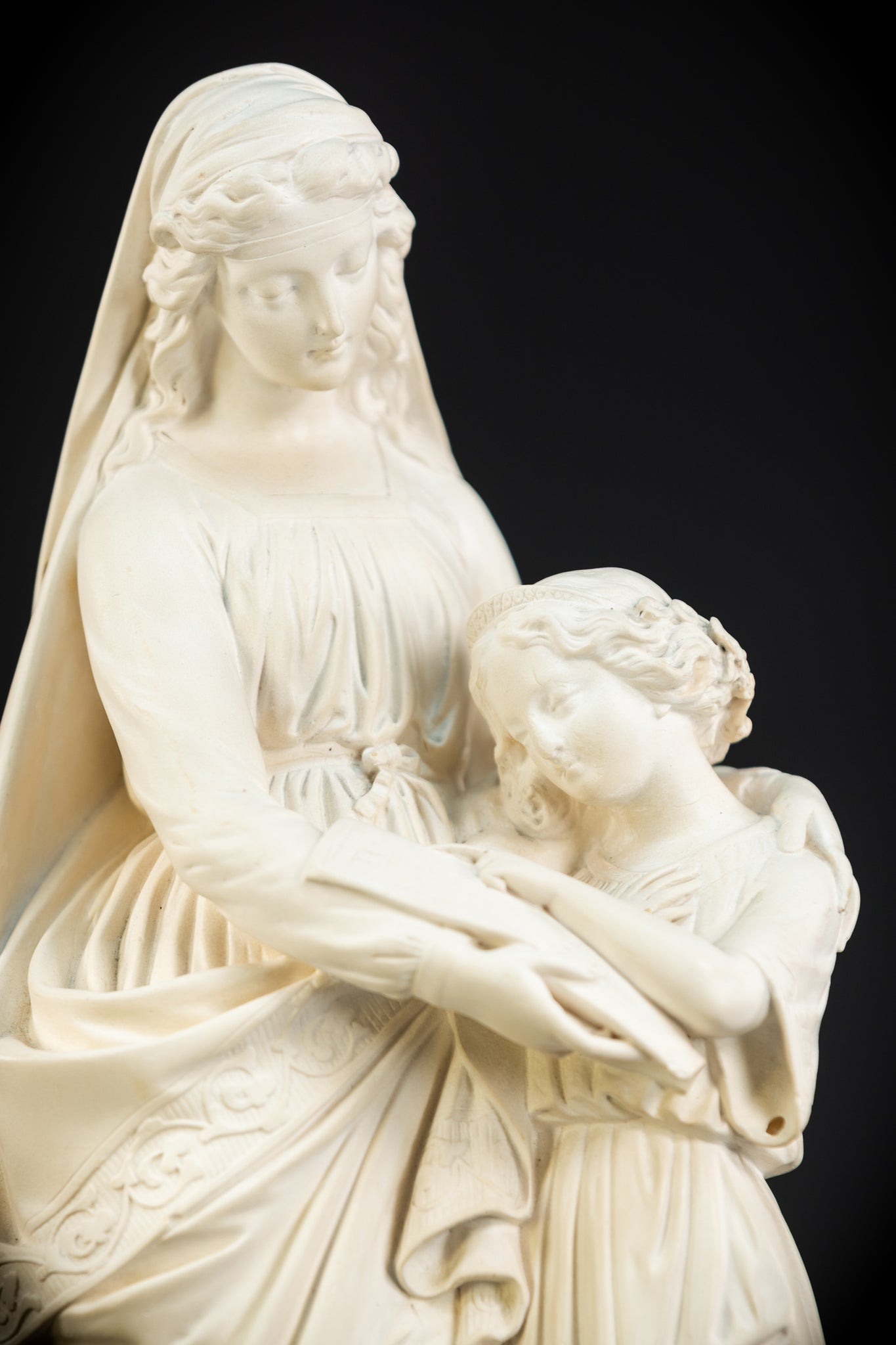 St Anne Teaching the Virgin Mary Meerschaum | 1800s Antique | 15.9"