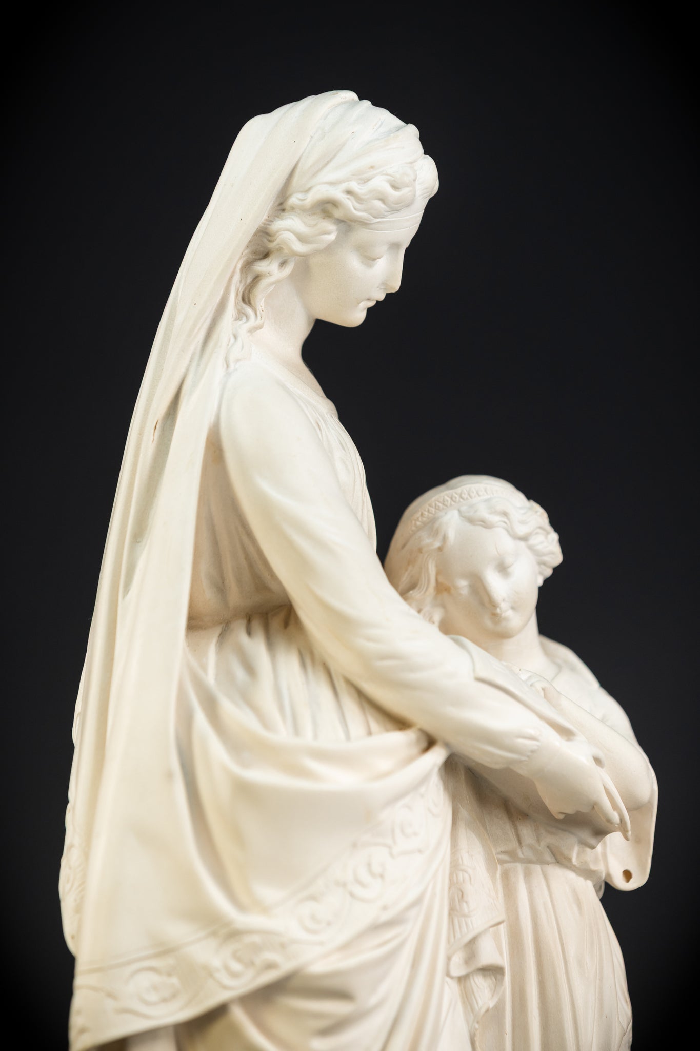 St Anne Teaching the Virgin Mary Meerschaum | 1800s Antique | 15.9"