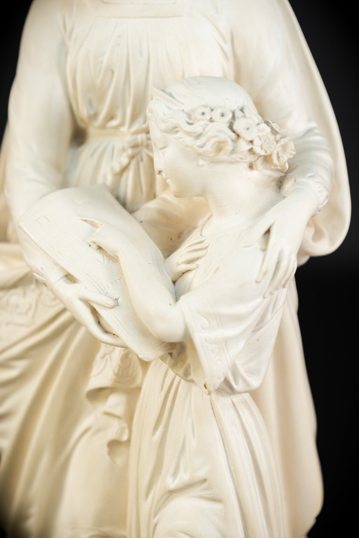 St Anne Teaching the Virgin Mary Meerschaum | 1800s Antique | 15.9"