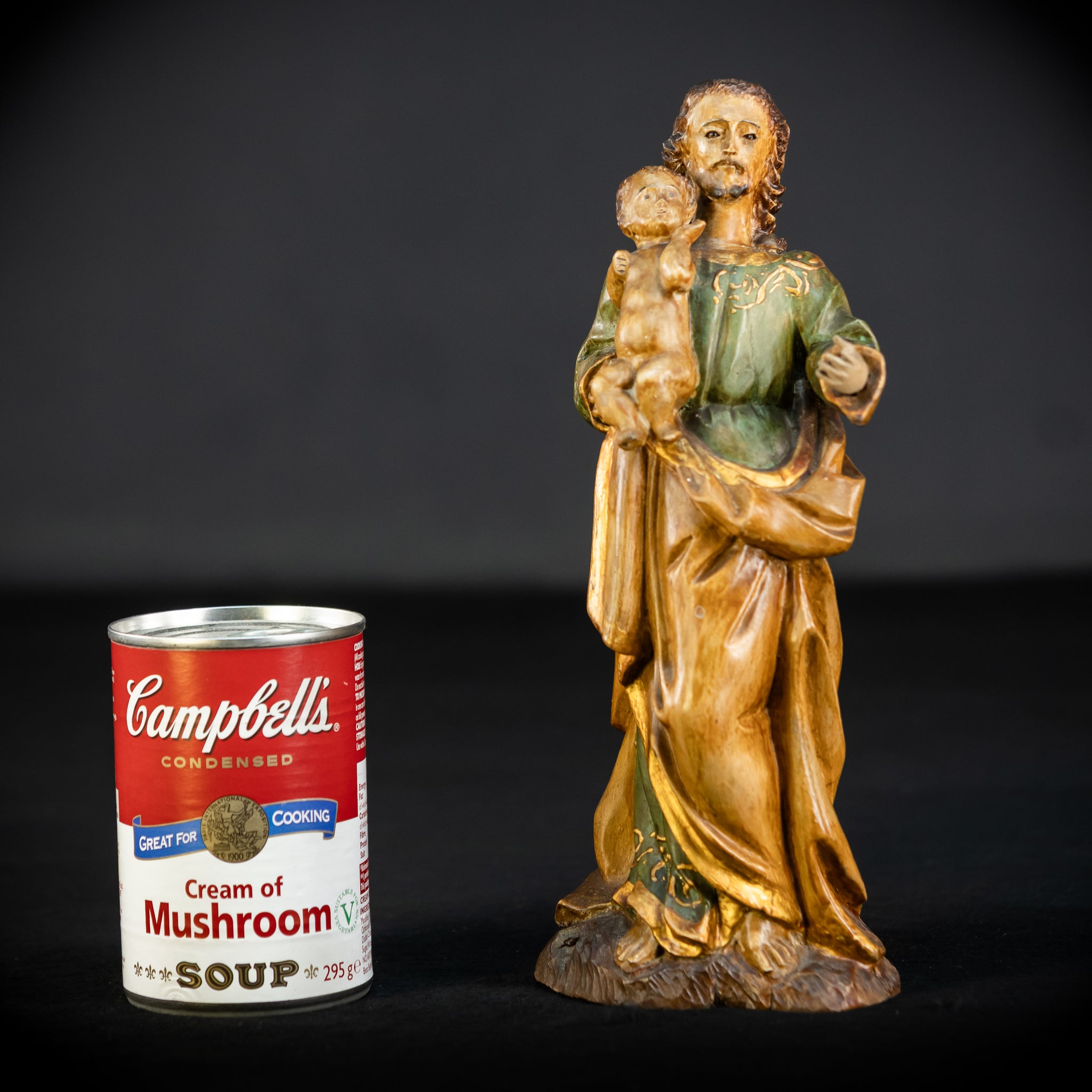Saint Joseph with Infant Jesus | 1700s | 9.7"/ 25 cm