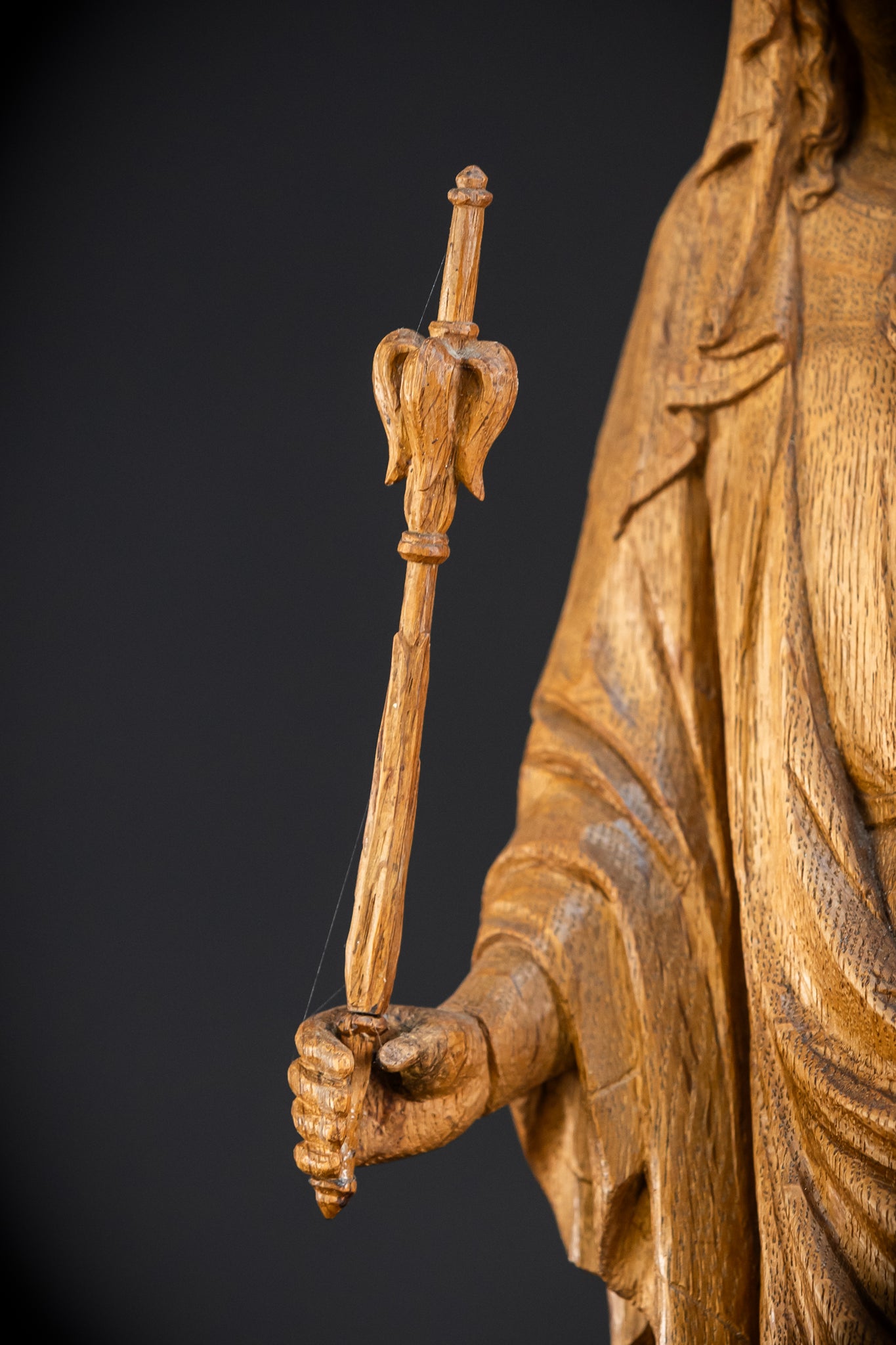 Virgin Mary Child Jesus Statue | 1800s | 20" / 51 cm