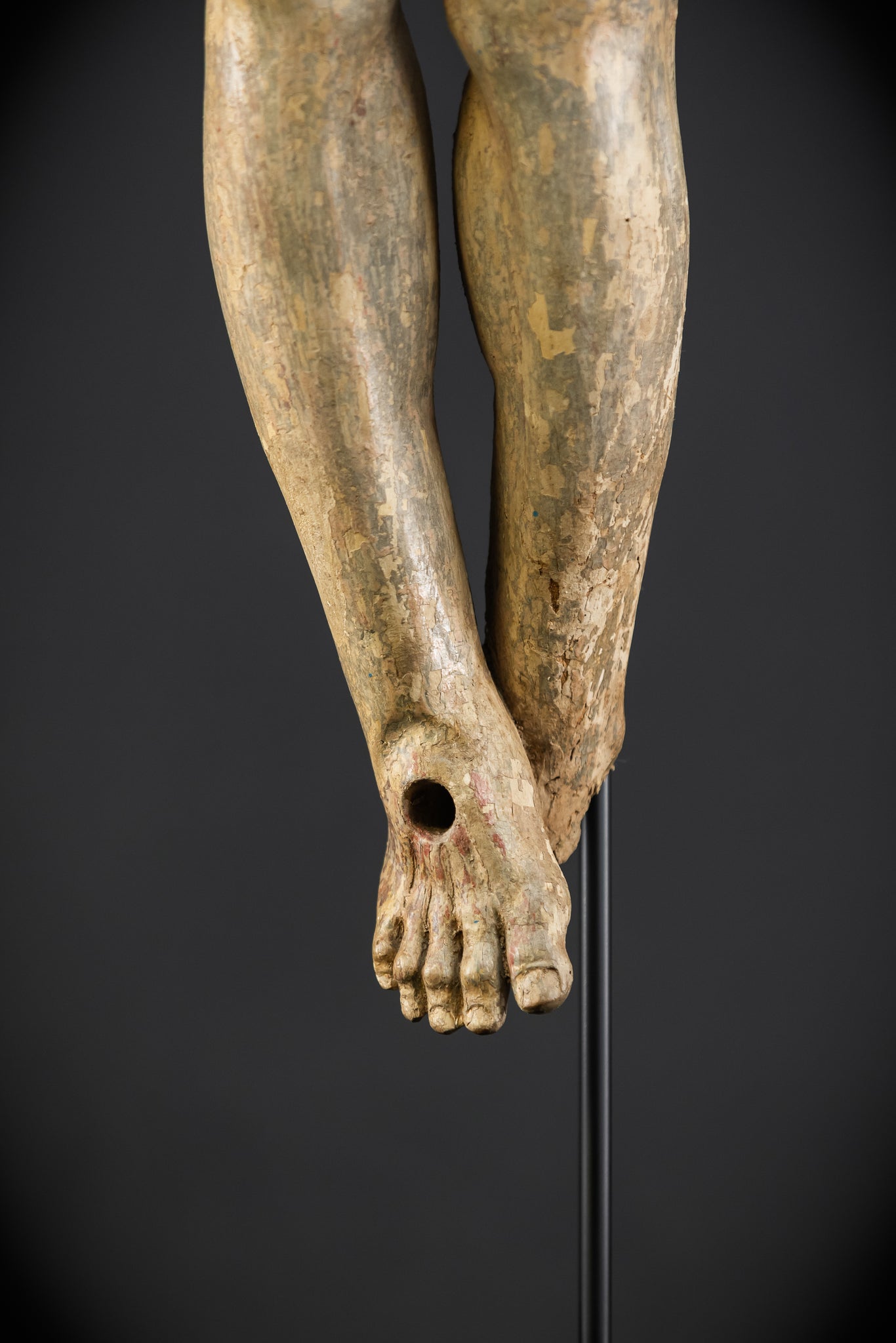 Corpus Christi Baroque Wood Sculpture | 1700s Antique | 34.2”/ 87 cm