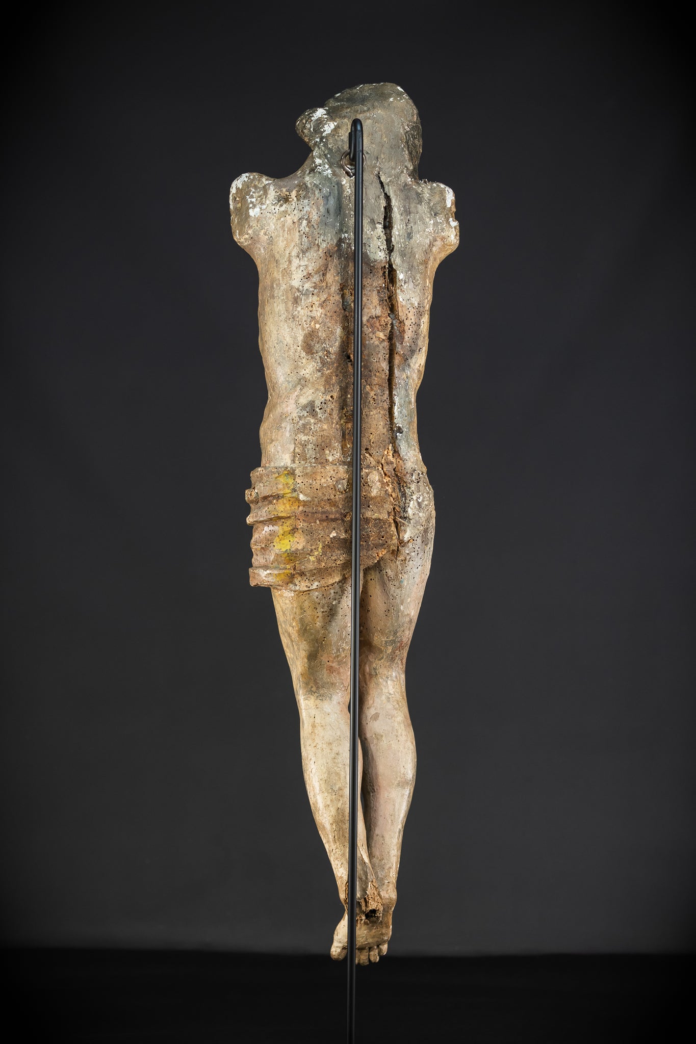 Corpus Christi Baroque Wood Sculpture | 1700s Antique | 34.2”/ 87 cm
