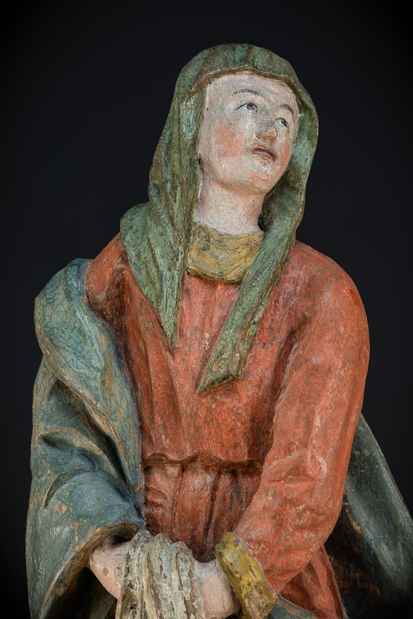 Sorrowful Virgin Mary Baroque Church | 1700s | 35.4"