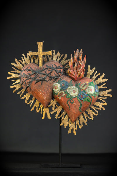 Sacred Heart of Jesus and Immaculate Heart 16.3"/ 41.5 cm