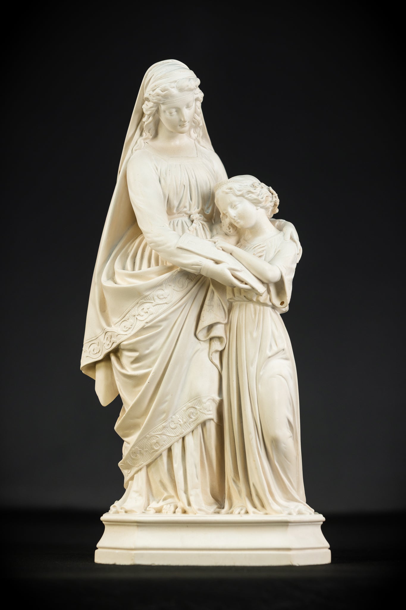 St Anne Teaching the Virgin Mary Meerschaum | 1800s Antique | 15.9"