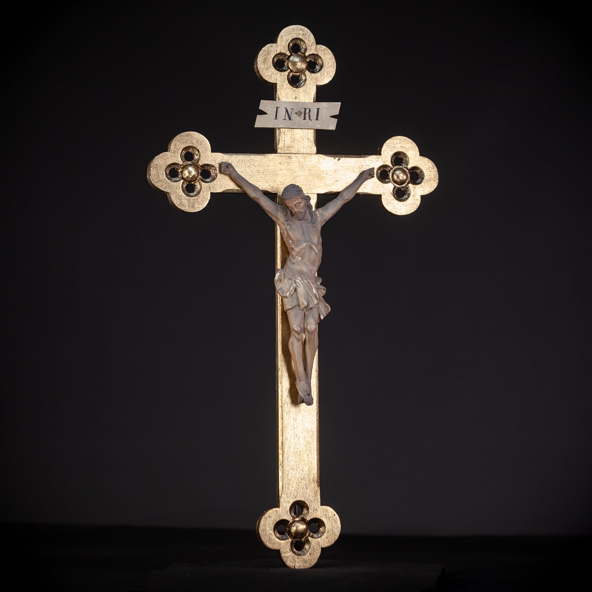 Wall Crucifix | 1800s Antique | 24"/ 61 cm