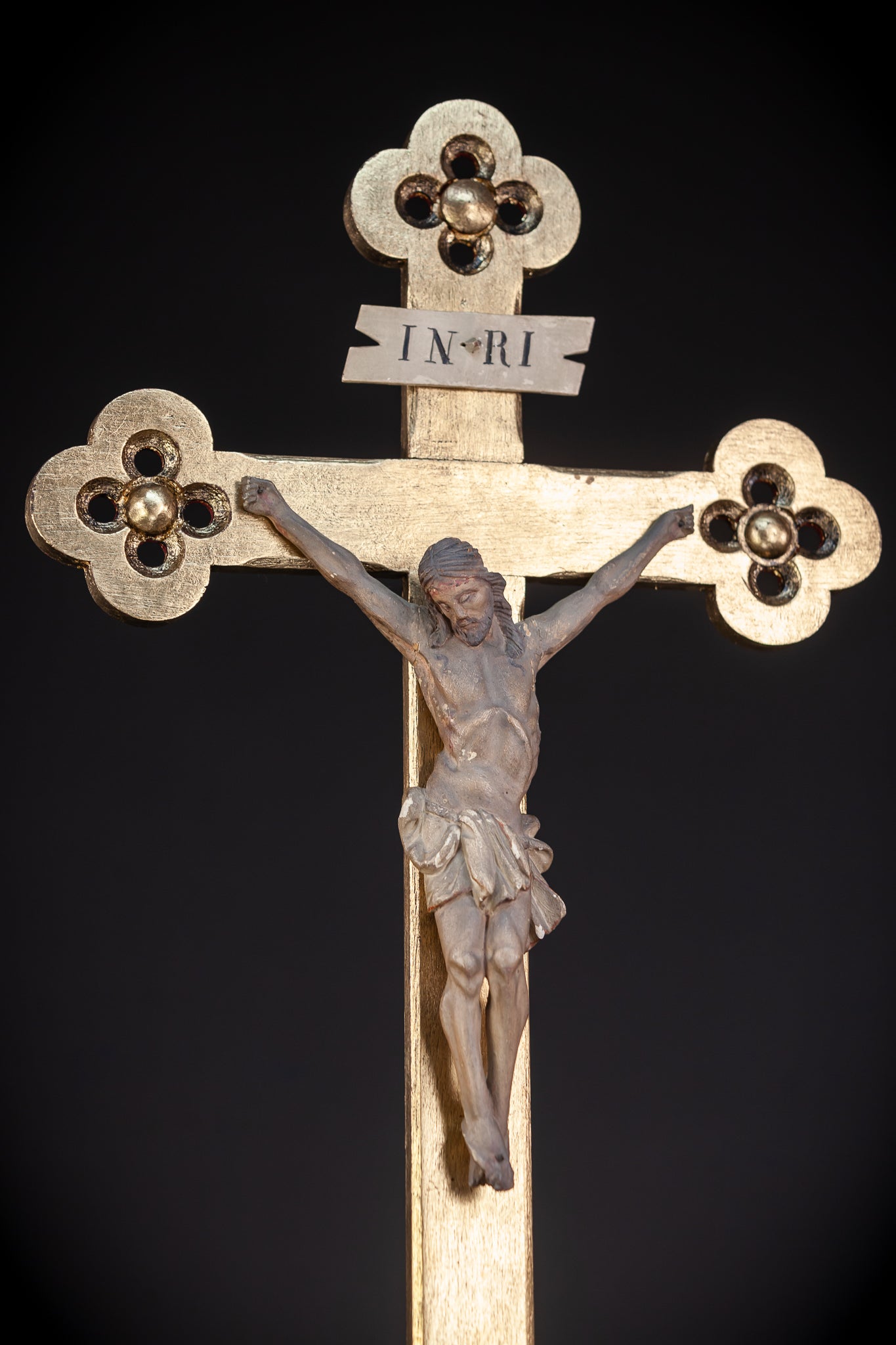 Wall Crucifix | 1800s Antique | 24"/ 61 cm