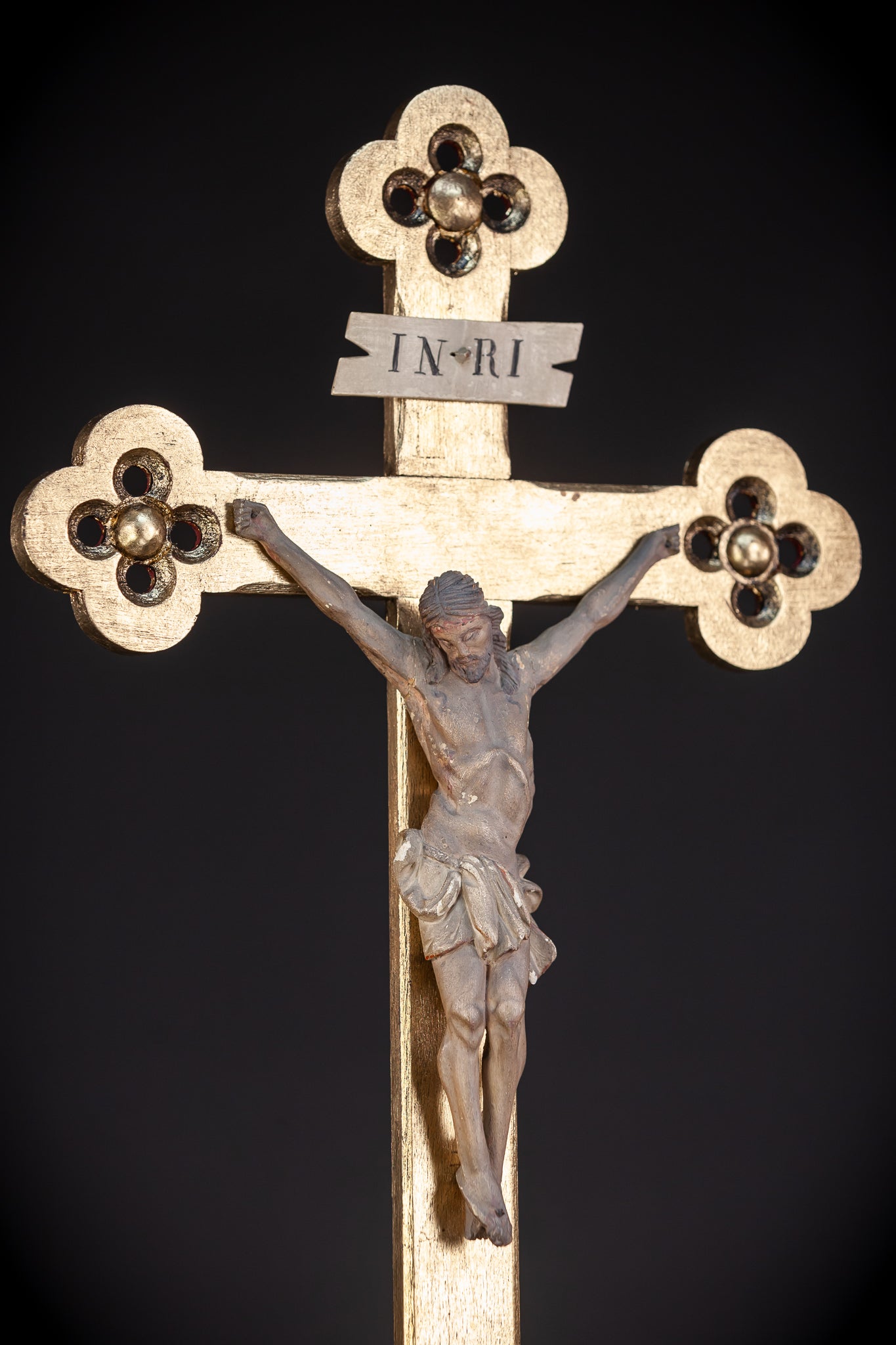 Wall Crucifix | 1800s Antique | 24"/ 61 cm