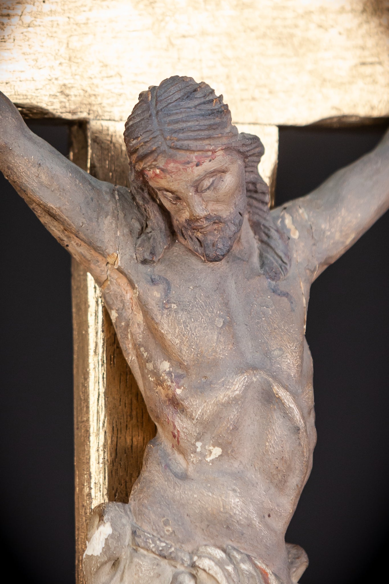 Wall Crucifix | 1800s Antique | 24"/ 61 cm