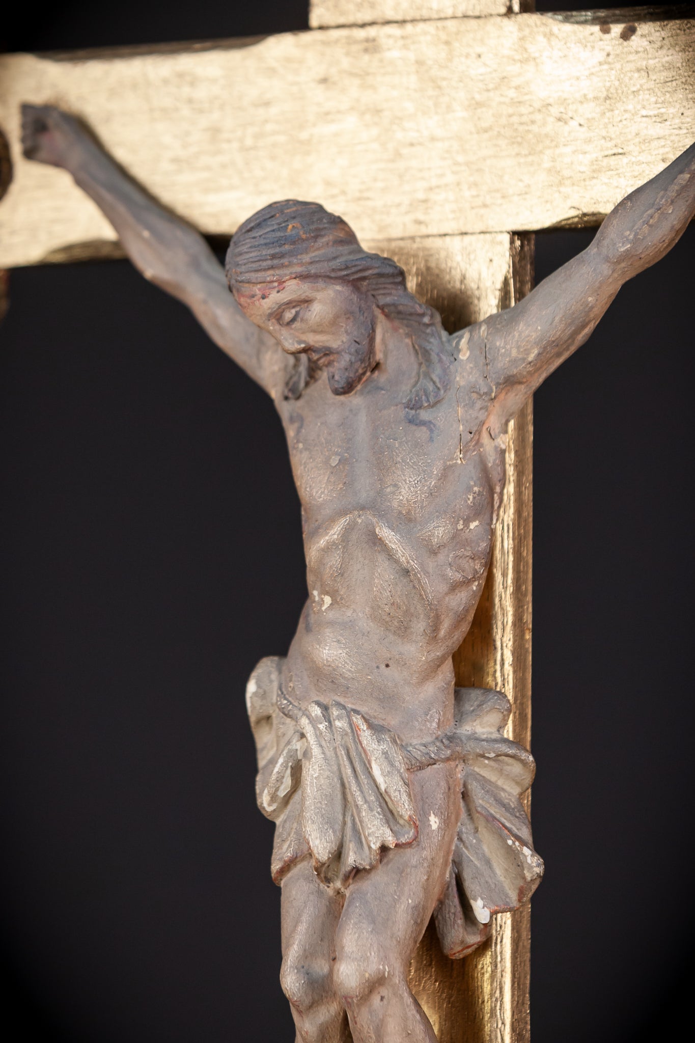 Wall Crucifix | 1800s Antique | 24"/ 61 cm