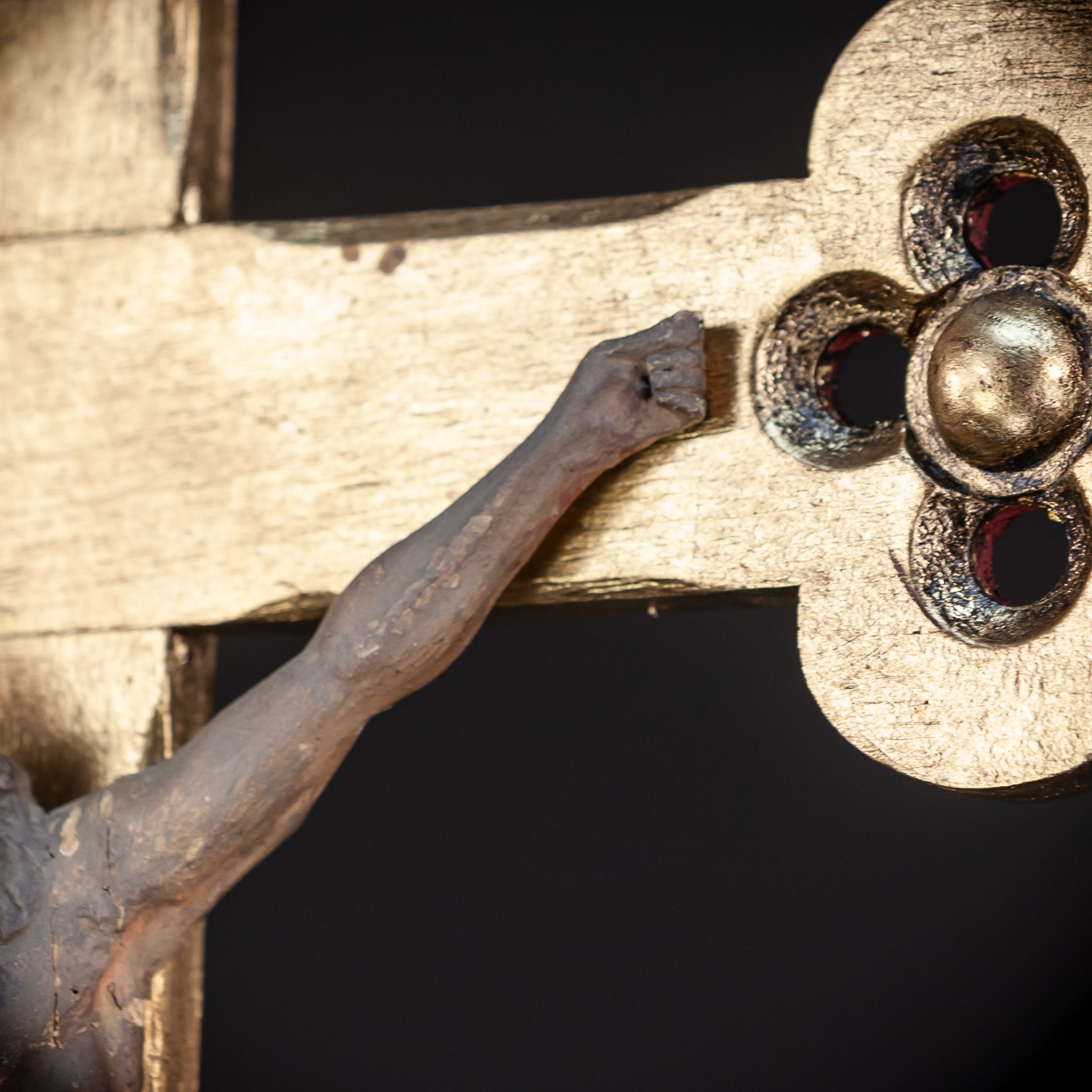 Wall Crucifix | 1800s Antique | 24"/ 61 cm