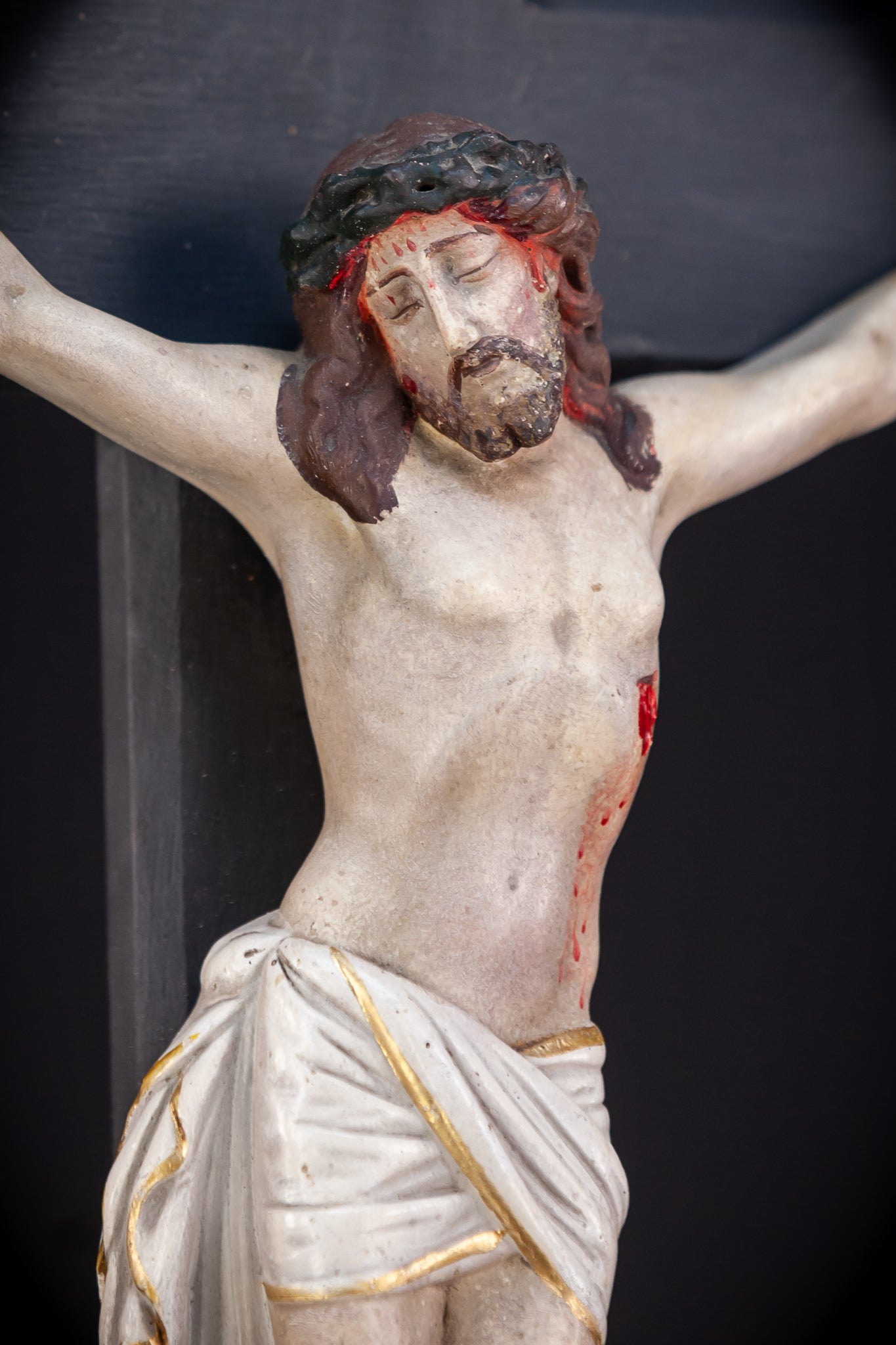 Wall Crucifix | 1900s Antique | 23.8"/ 60.5 cm