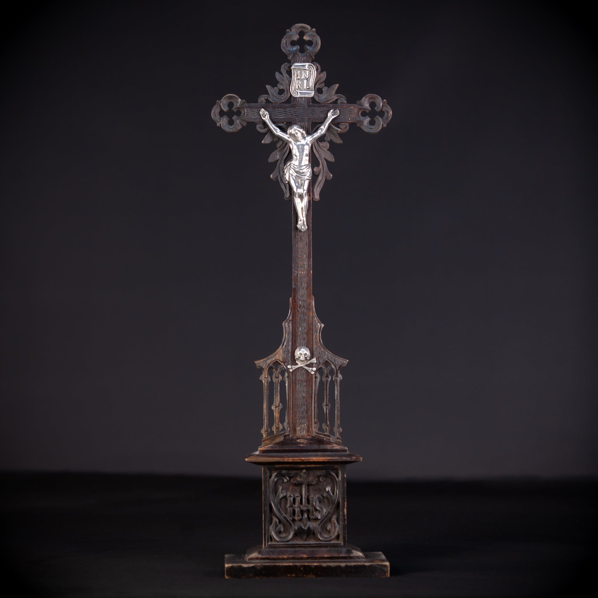 Altar Crucifix | Solid Silver Jesus Christ 21.7"