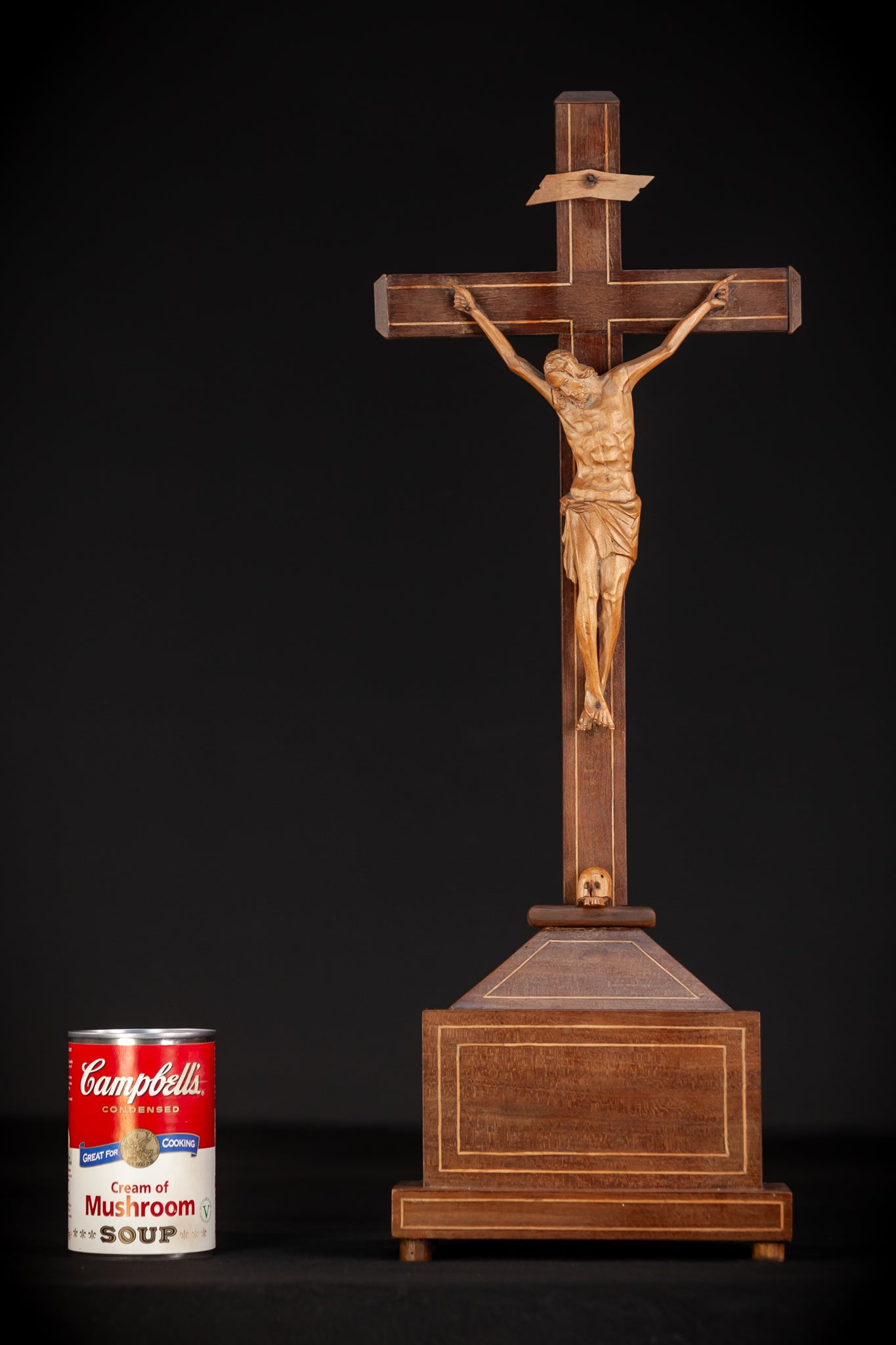 Altar Crucifix with Carved Corpus Christi | 21.3" / 54 cm