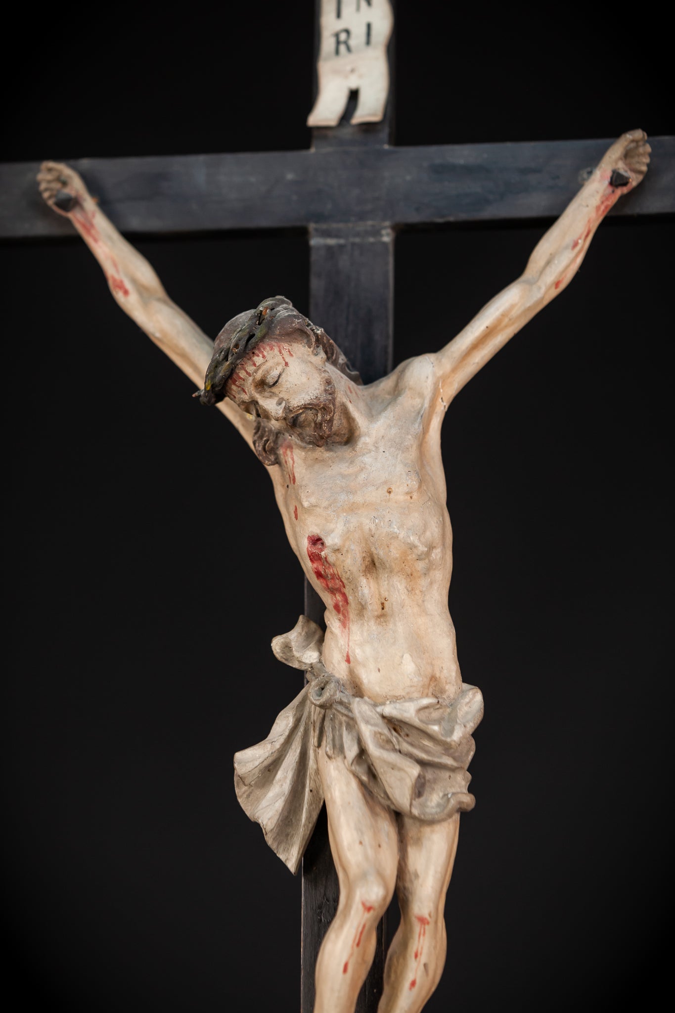 RESERVED for Greg: Altar Crucifix | 1700s Baroque | 26" / 66 cm