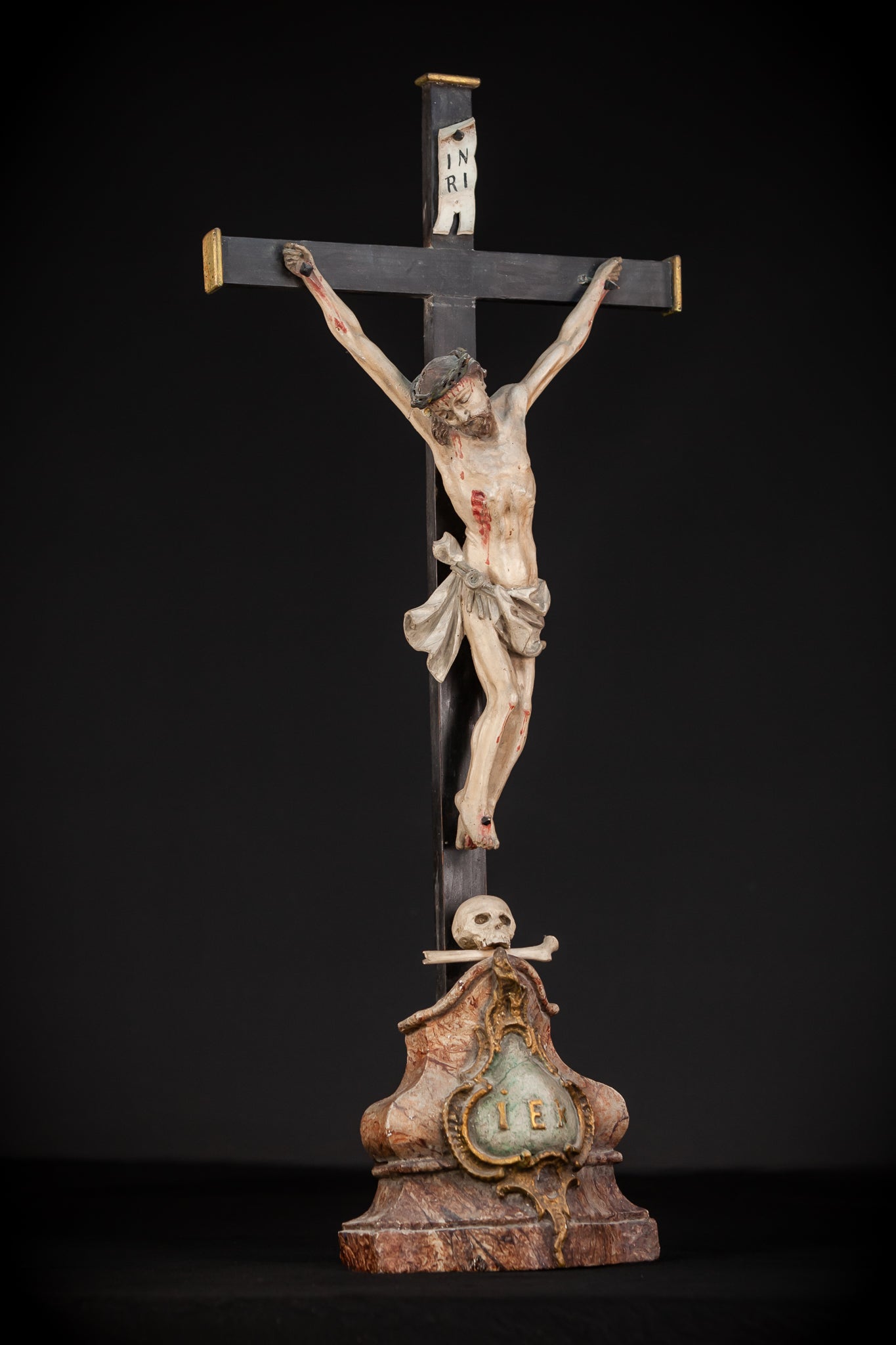 RESERVED for Greg: Altar Crucifix | 1700s Baroque | 26" / 66 cm