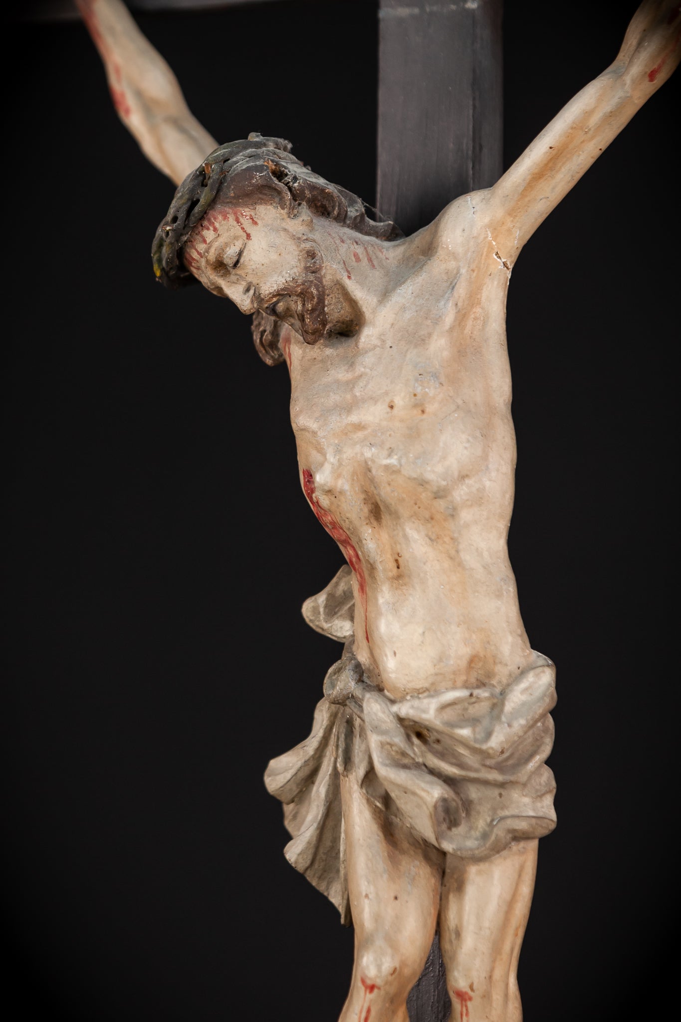 RESERVED for Greg: Altar Crucifix | 1700s Baroque | 26" / 66 cm