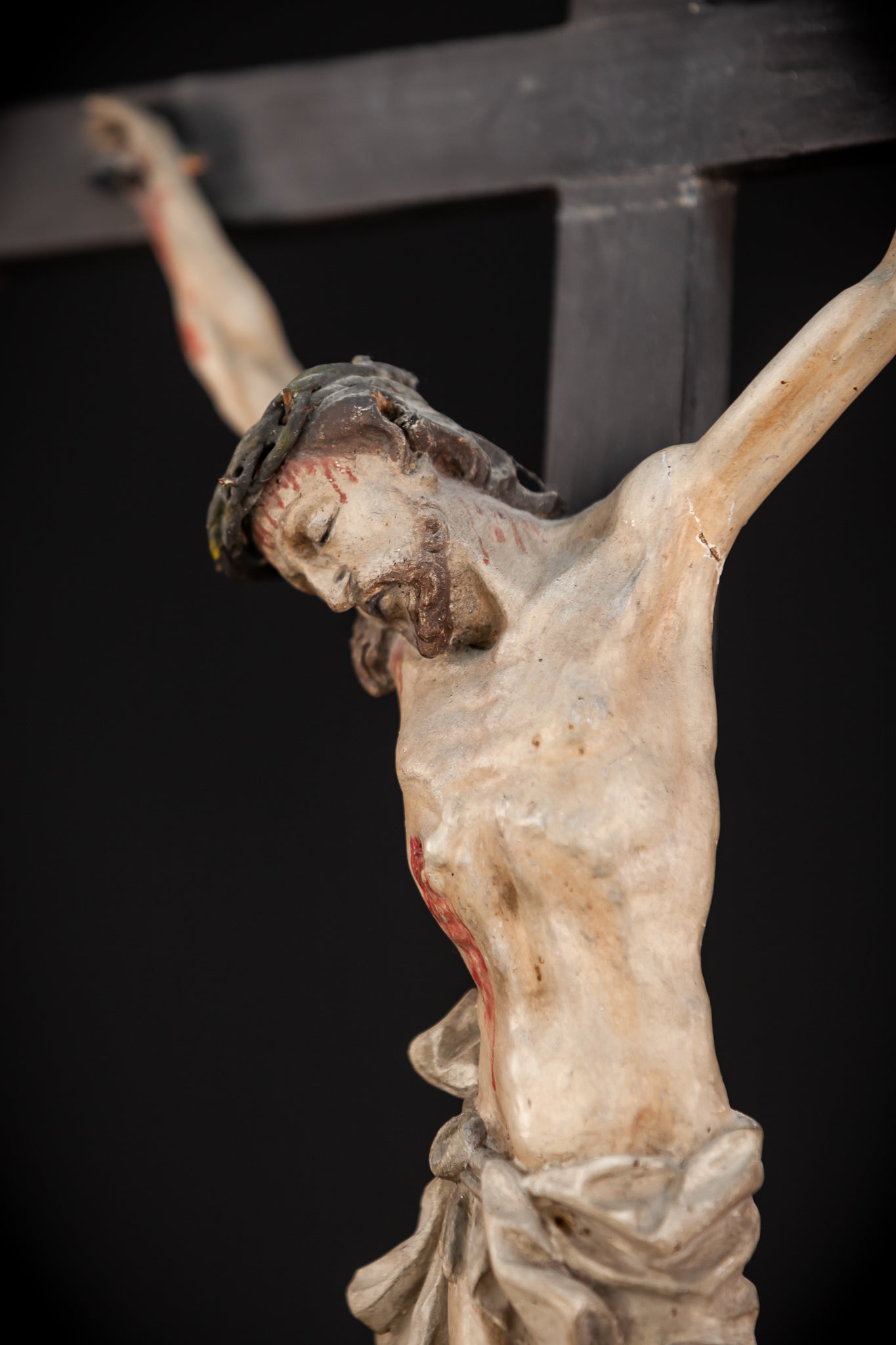 RESERVED for Greg: Altar Crucifix | 1700s Baroque | 26" / 66 cm