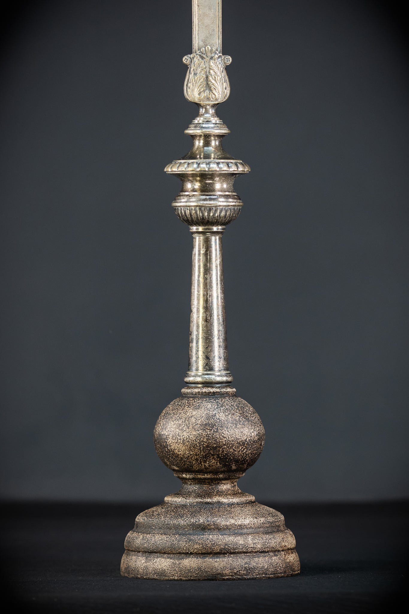 Processional Silver Plated Bronze Crucifix | 1700s | 20.1"