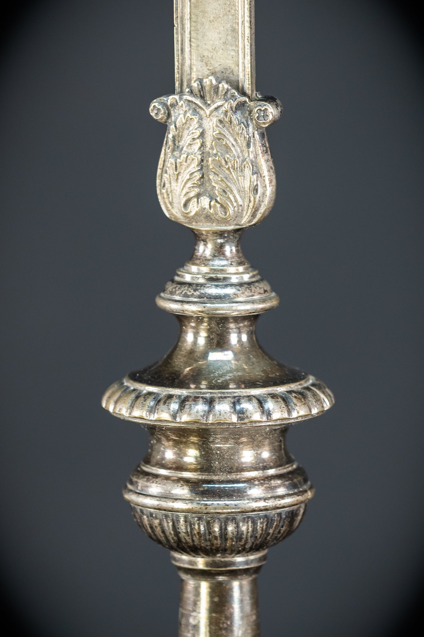 Processional Silver Plated Bronze Crucifix | 1700s | 20.1"