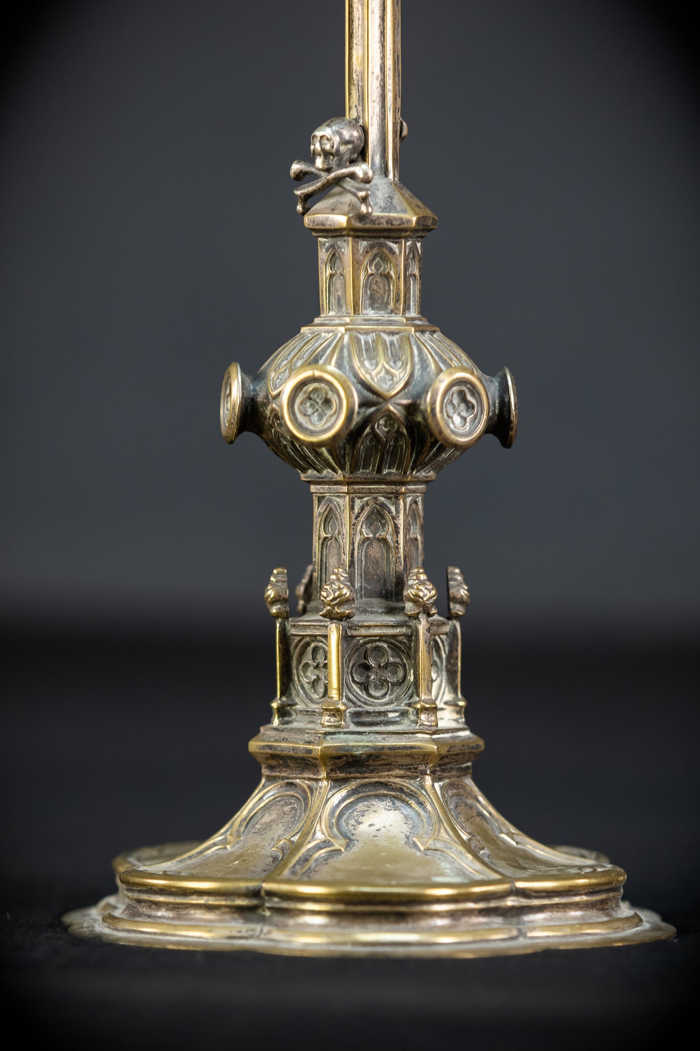 Altar Crucifix Bronze | Neo Gothic 1600s | 13.6" / 34.5 cm