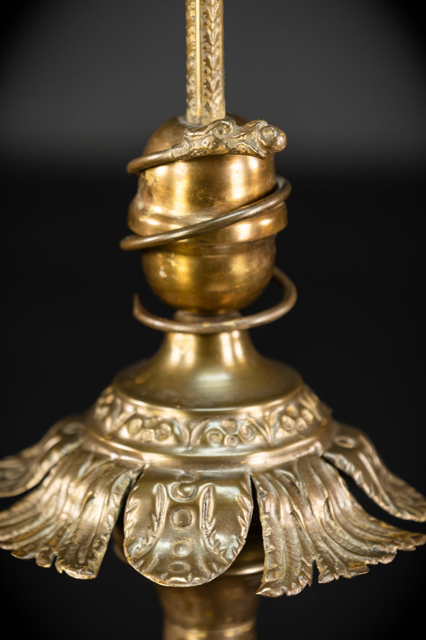 Altar Crucifix | 1800s Antique Brass | 20.3" / 51.5 cm