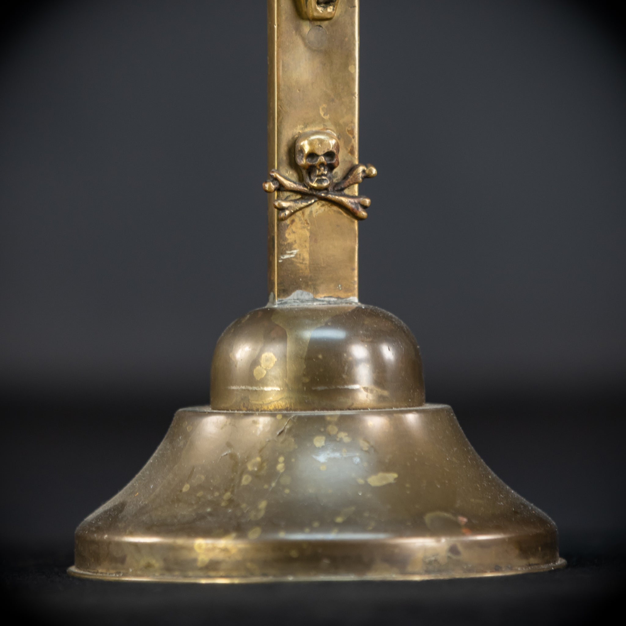 Altar Crucifix | French 1700s Gilded Bronze | 13.8"