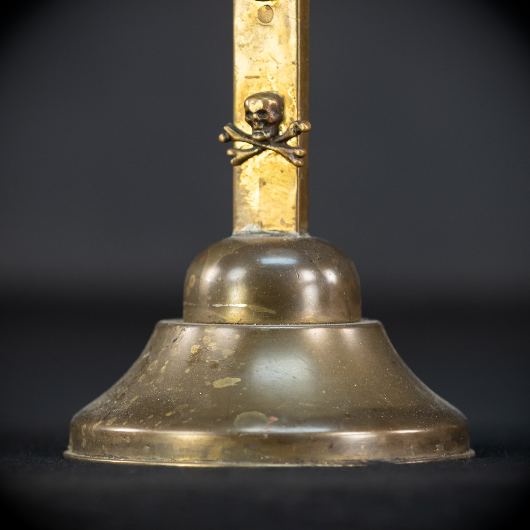 Altar Crucifix | French 1700s Gilded Bronze | 13.8"