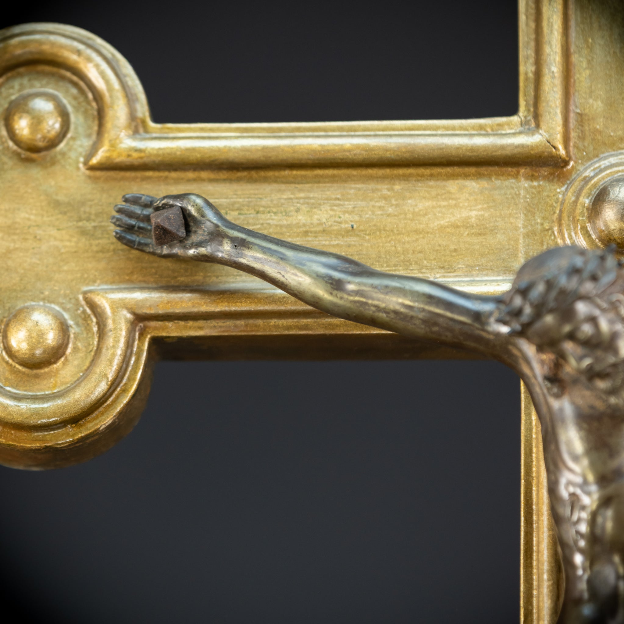 Wooden Altar Crucifix | 1884 Antique | 37.4" / 95 cm